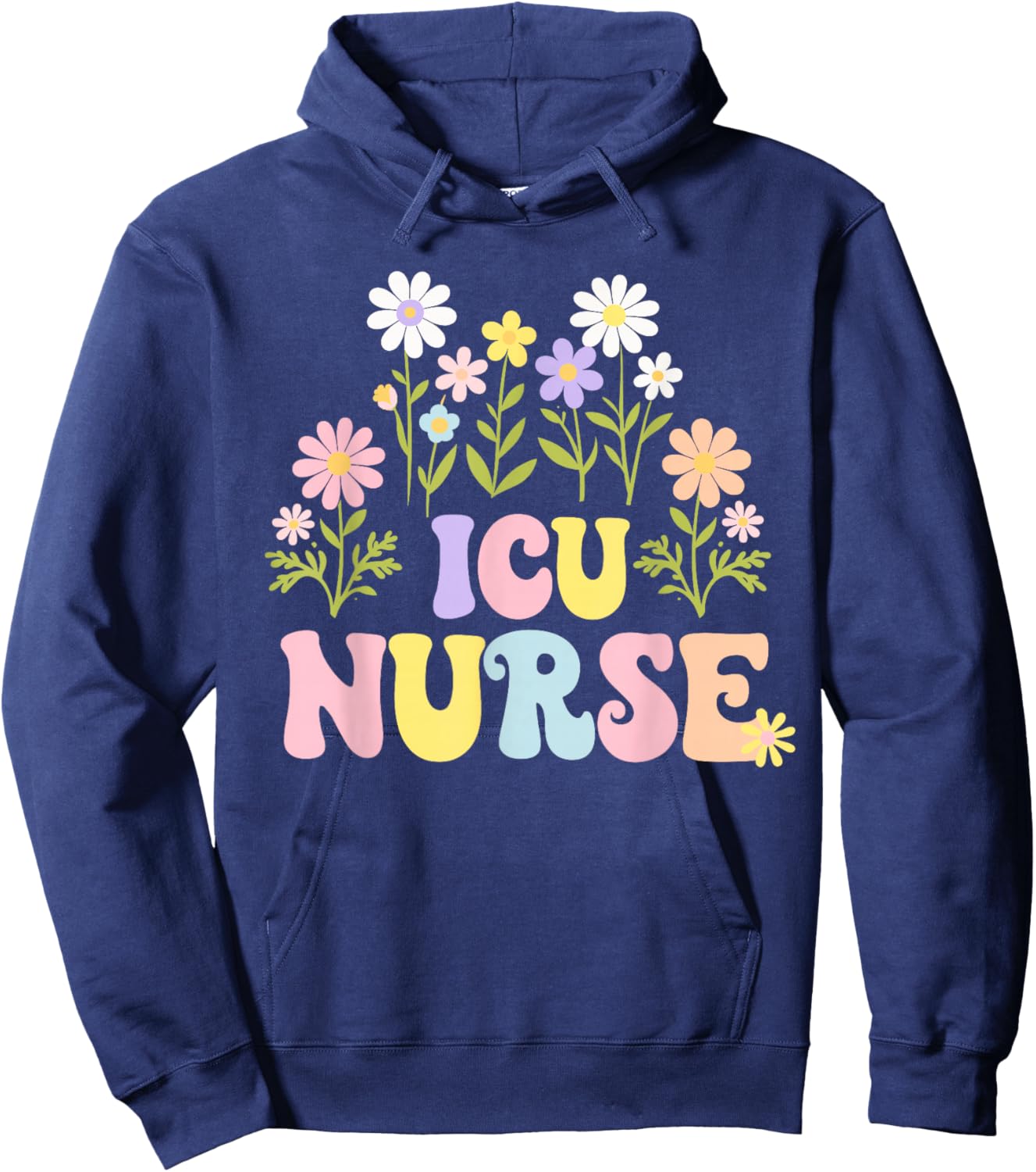 ICU Nurse Cute Nursing ICU Hoodie - Hoodie | Navy