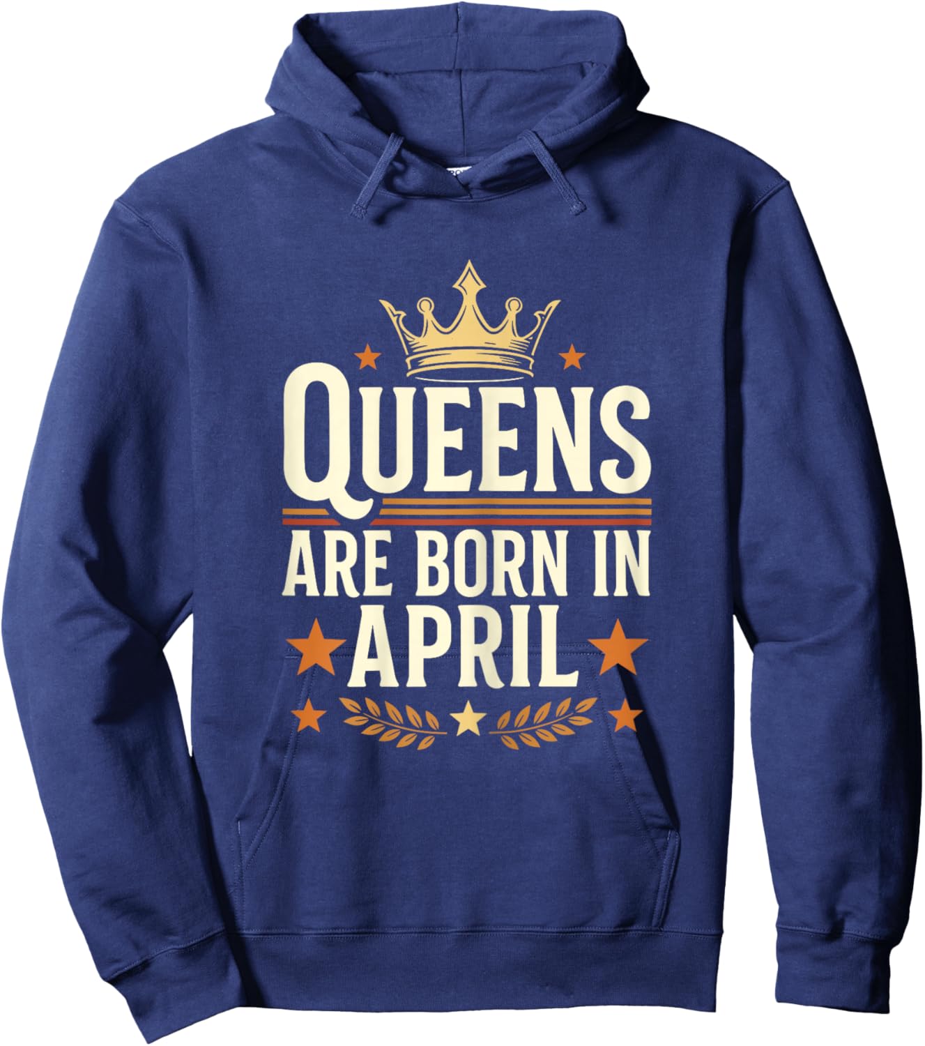 Queens are Born in April Hoodie - Hoodie | Navy