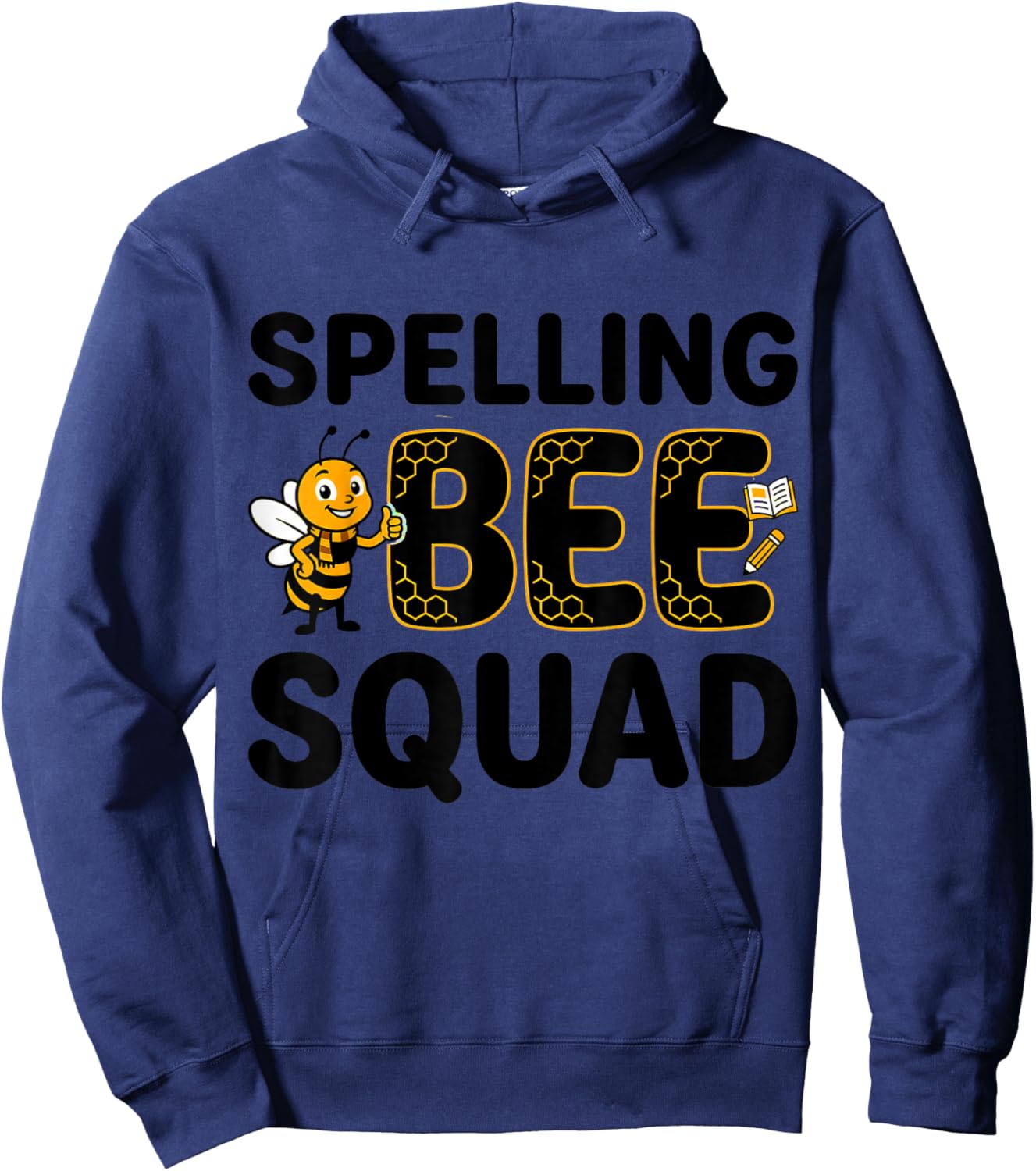 Spelling BEE Squad Funny School Design Hoodie - Hoodie | Navy