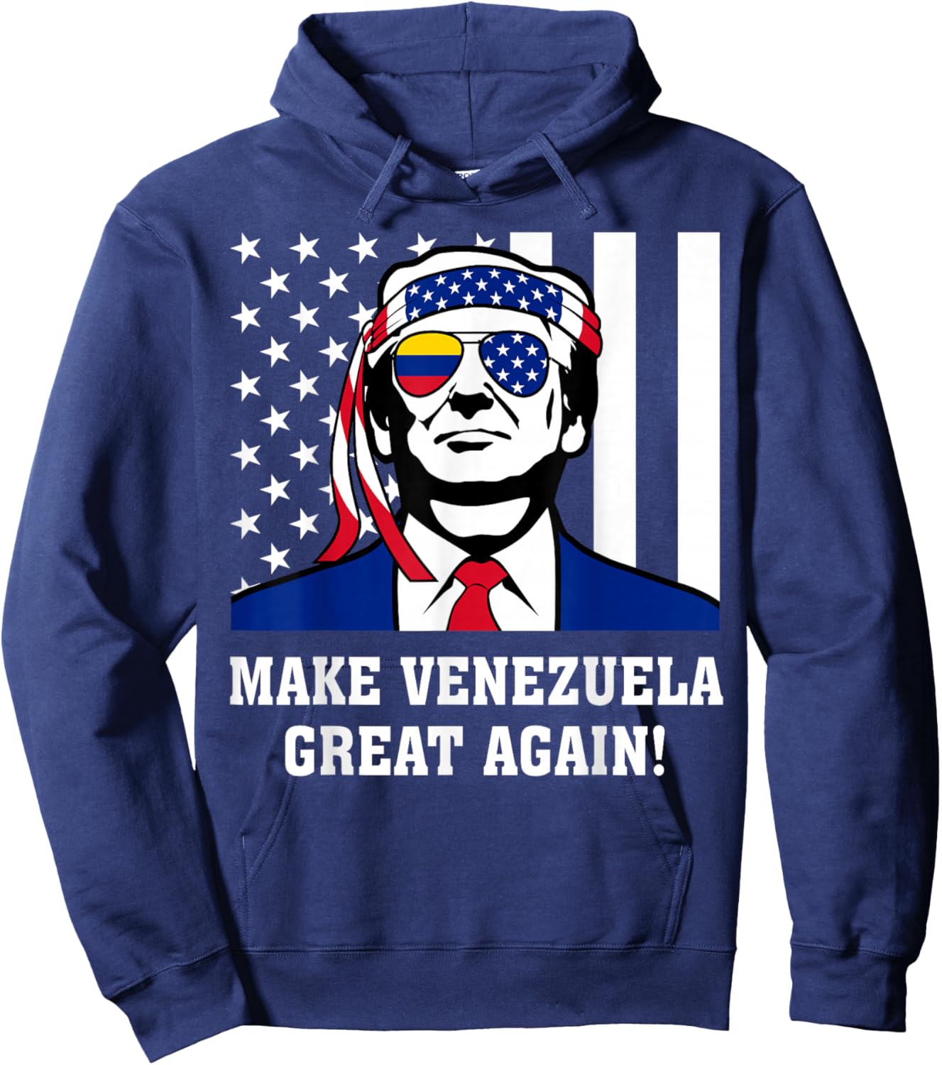 Trump Make Venezuela Great Again Hoodie - Hoodie | Navy