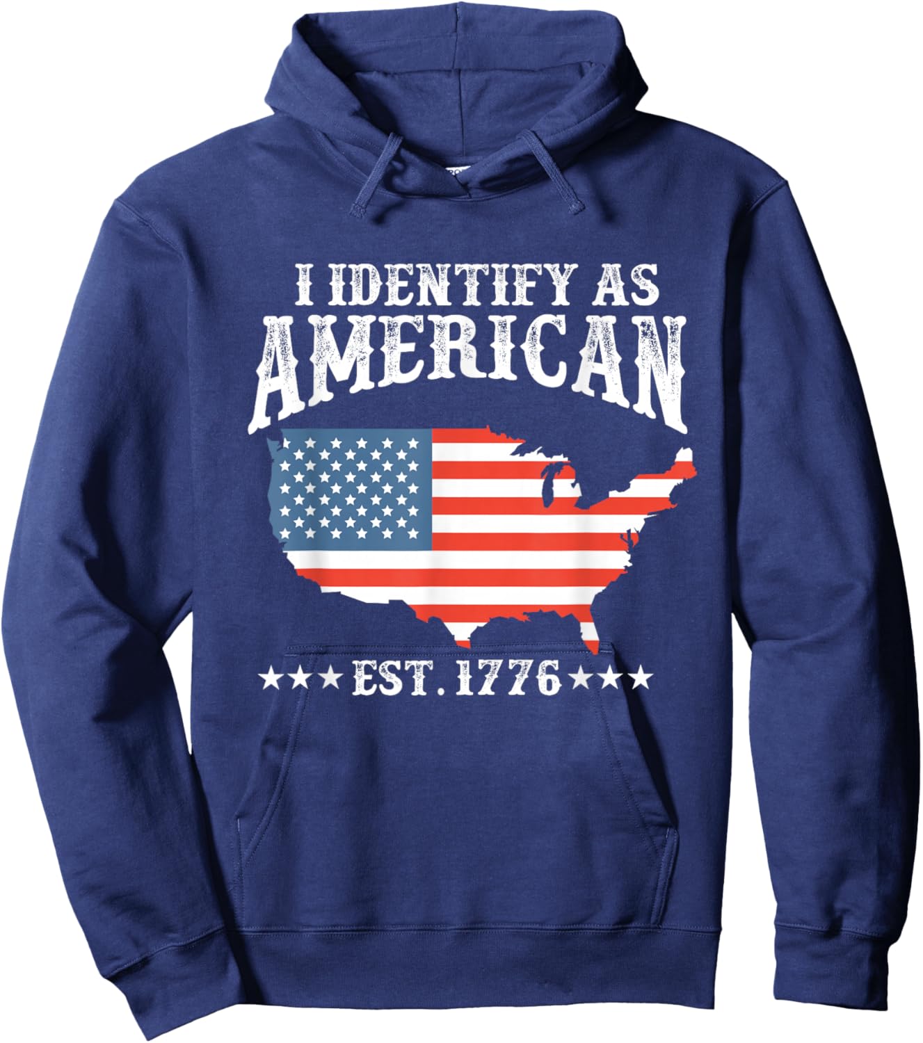 USA Eagle 1776 Hoodie - Hoodie | Navy