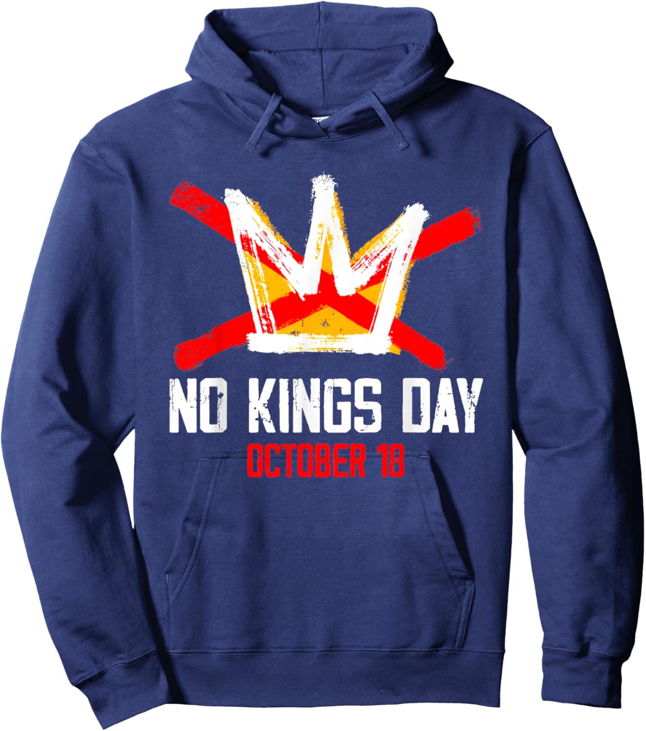 No Kings Shirt Men Women No Kings Hoodie - Hoodie | Navy