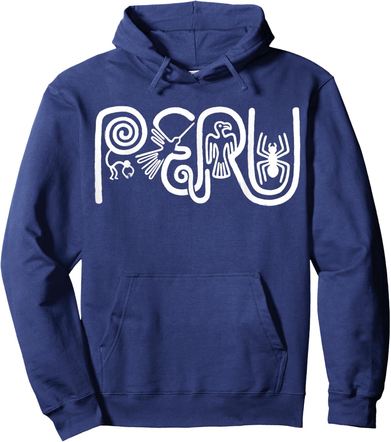 Peru Nazca Lines Geoglyphs Hoodie - Hoodie | Navy