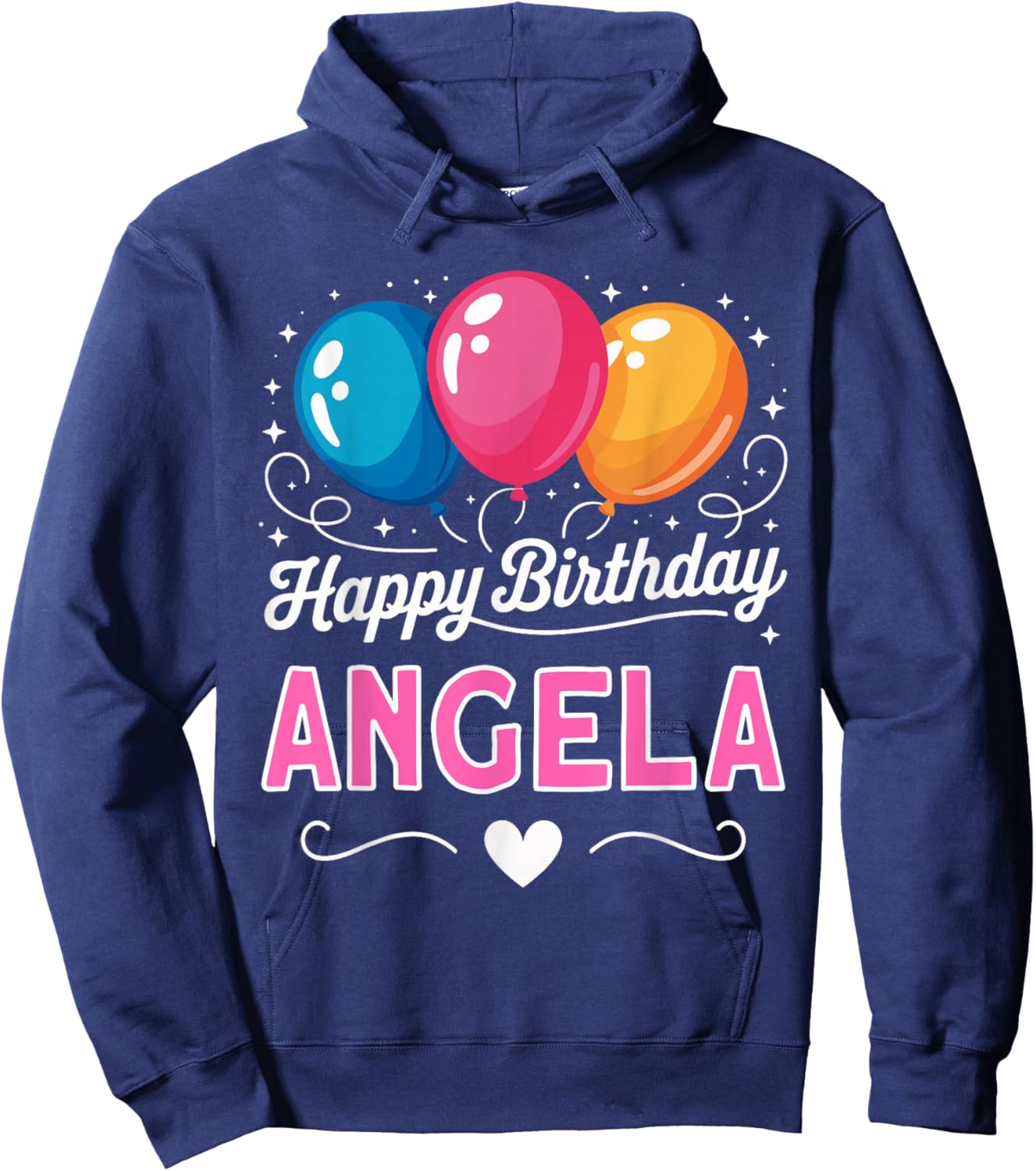 Happy Birthday Angela Hoodie - Hoodie | Navy