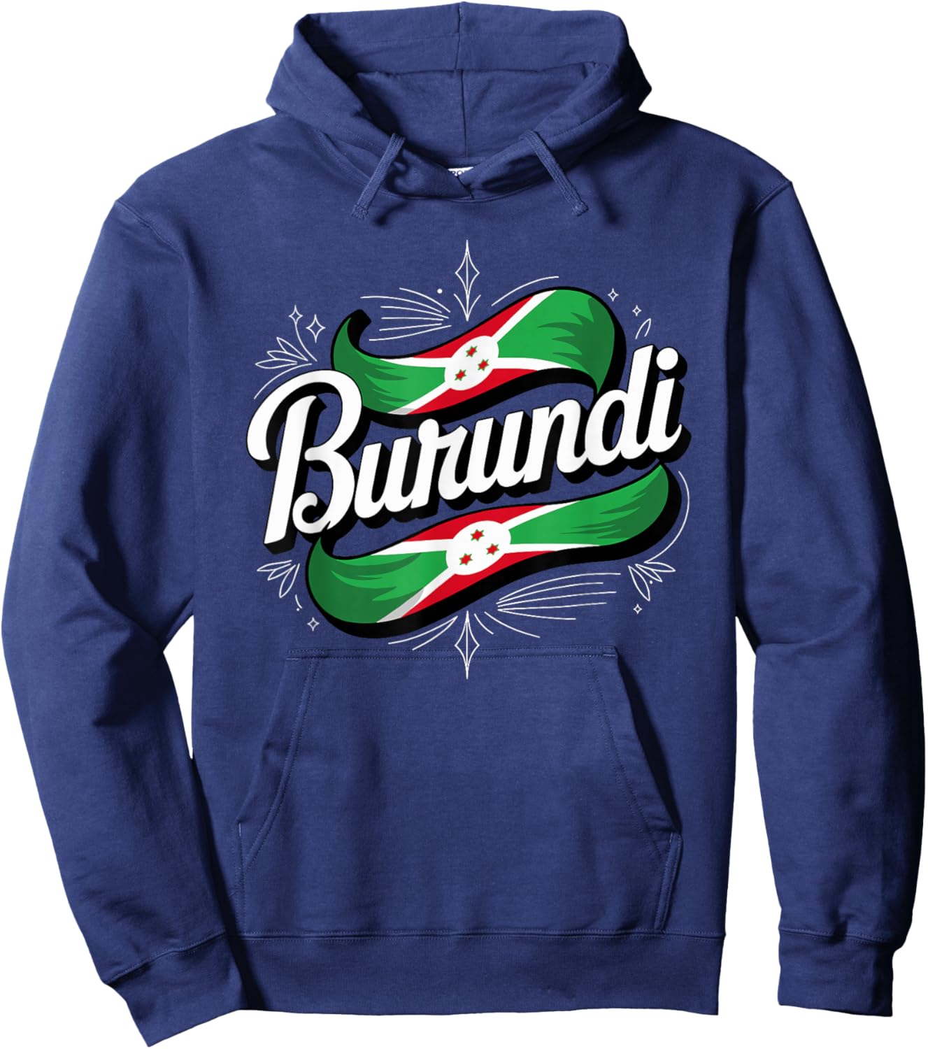 Burundi Flag Patriotic Burundi Heritage Roots Hoodie - Hoodie | Navy