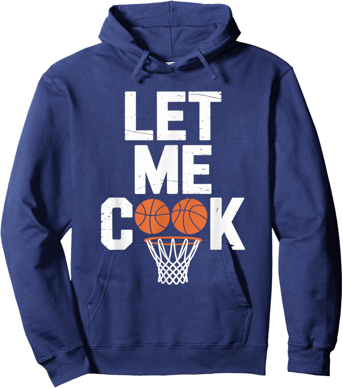 Let Me Cook, Coach Team Basketball Player Hoodie - Hoodie | Navy