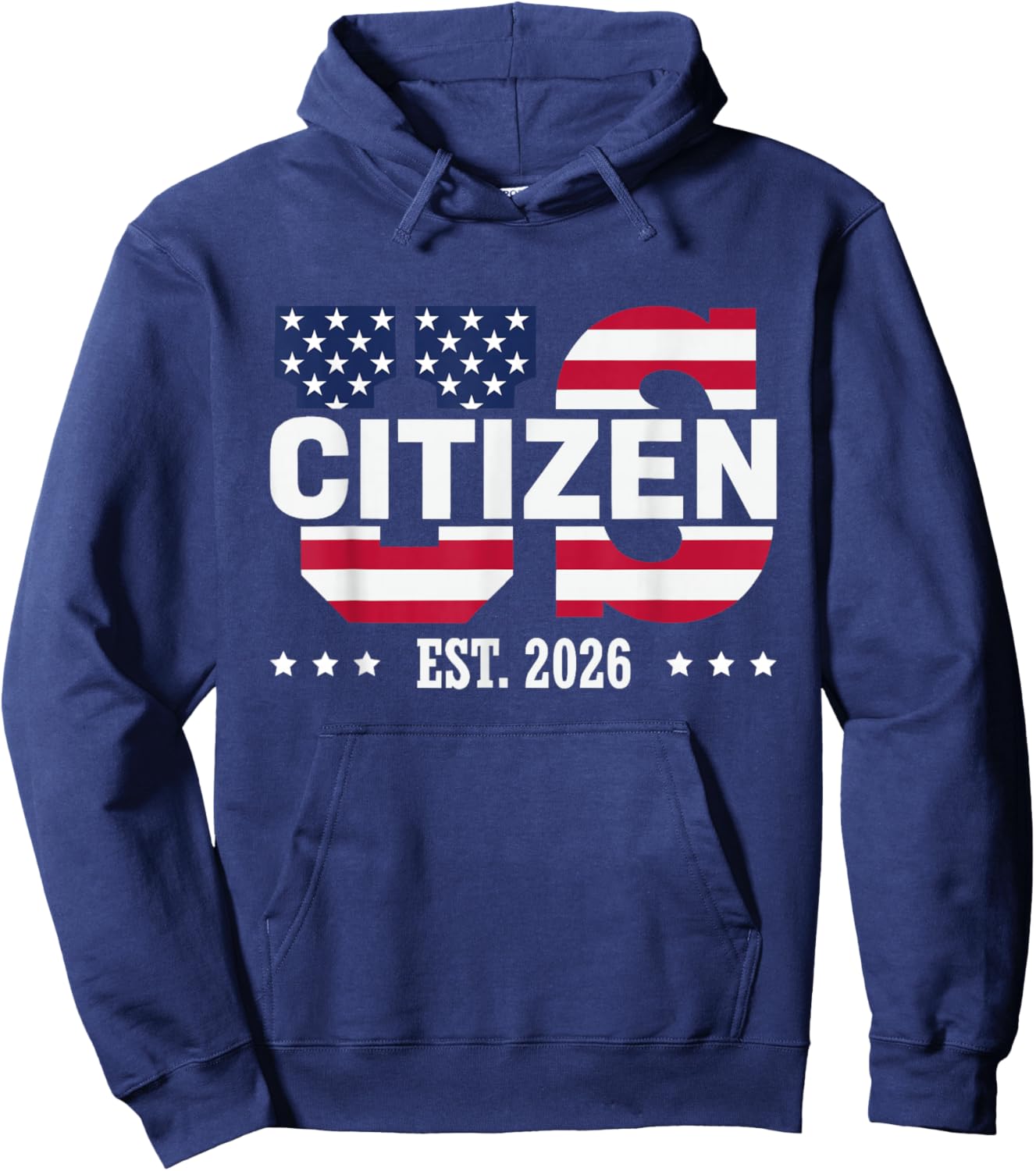 US Citizen est 2026 New USA citizenship Hoodie - Hoodie | Navy