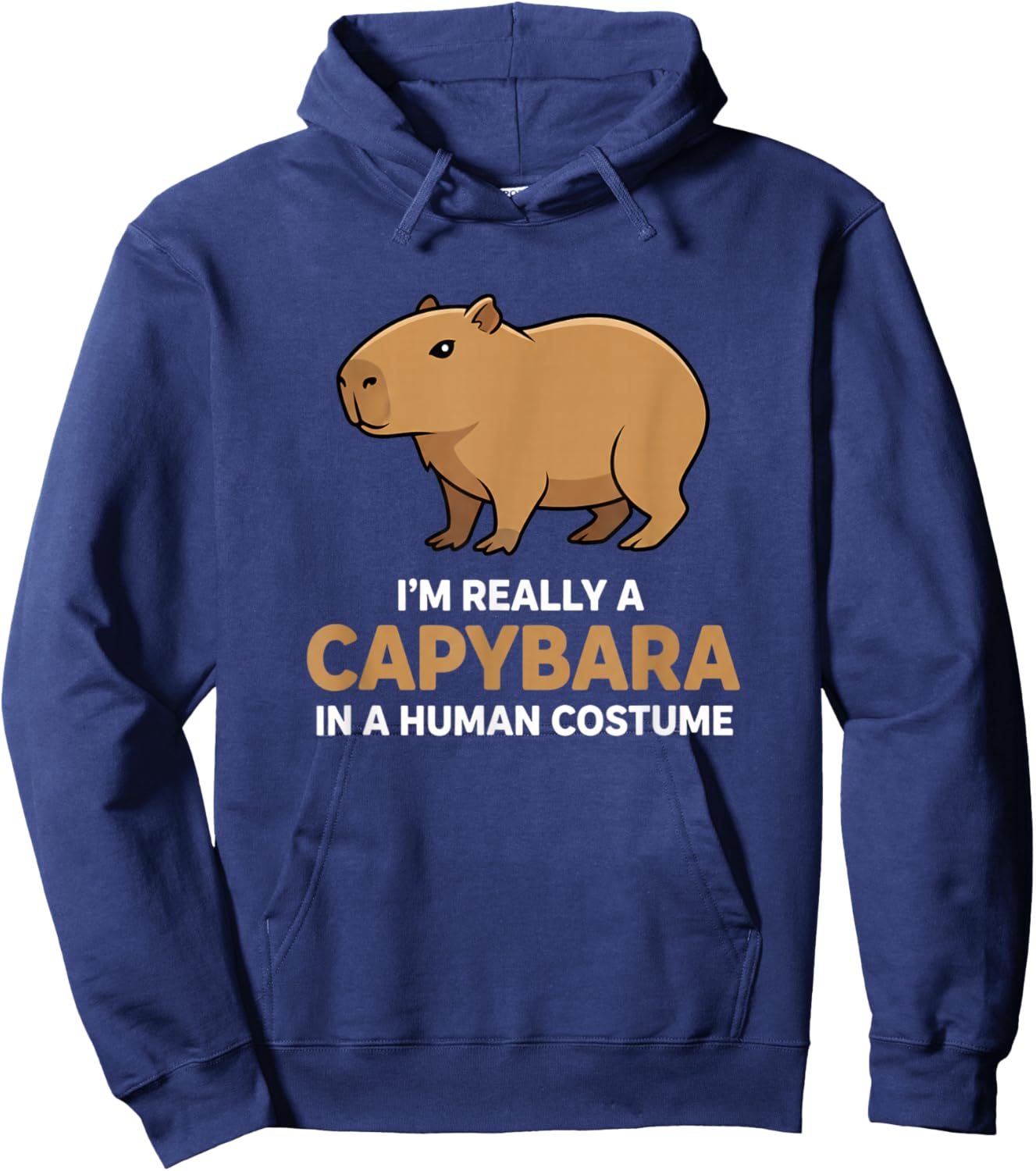 I'm Really A Capybara in A Human Costume Jungle Hoodie - Hoodie | Navy