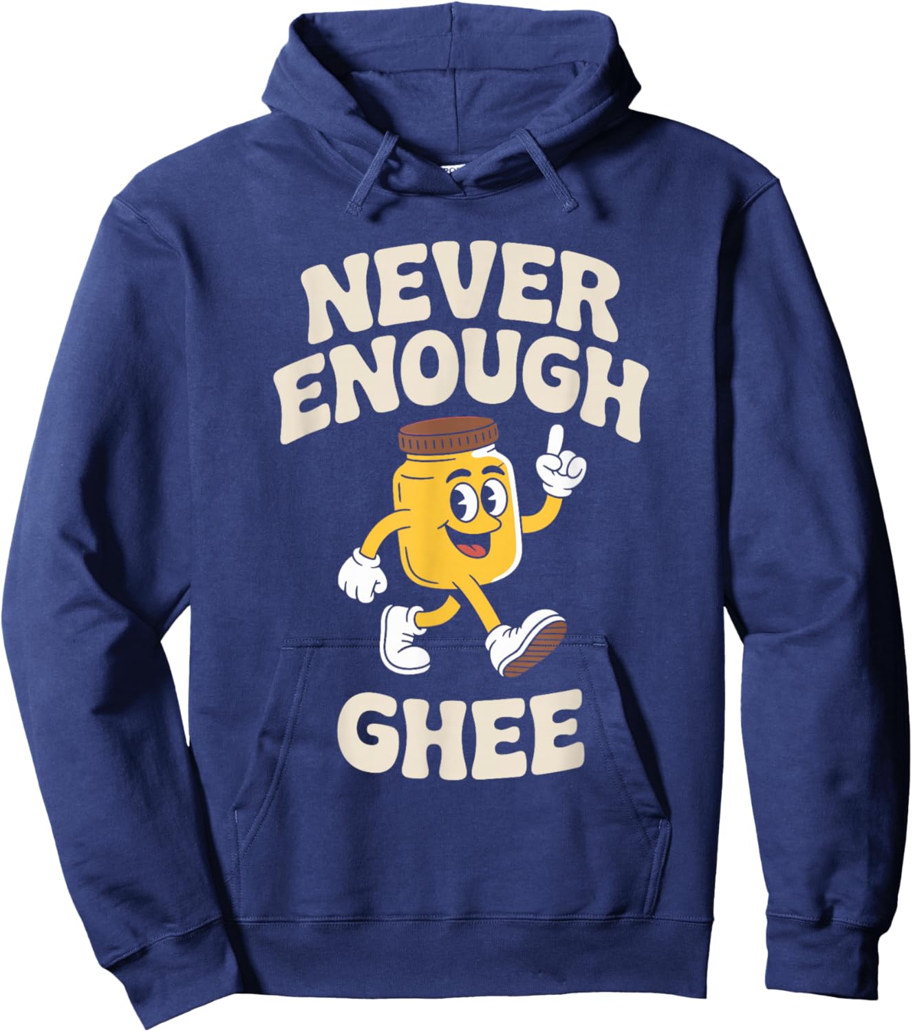 Funny Ghee Retro Hoodie - Hoodie | Navy