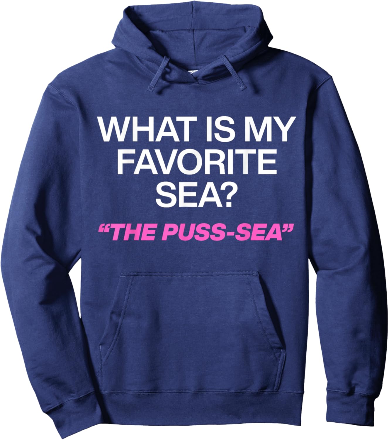 What is My Favorite Sea The Puss-Sea Hoodie - Hoodie | Navy