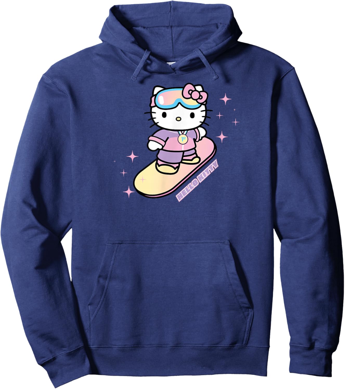 Hello Kitty Winter Sports Snowboarding Hoodie - Hoodie | Navy