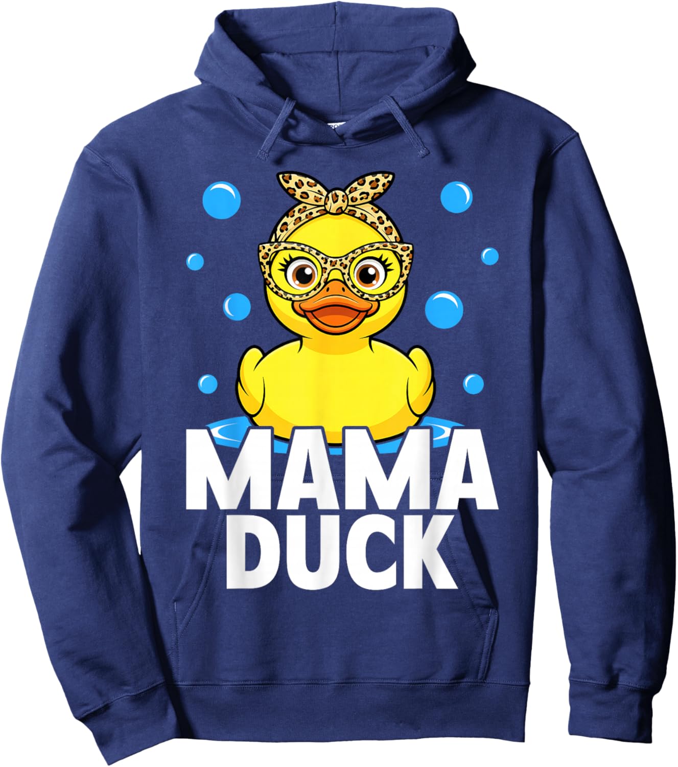 Rubber Duckies Mama Duck Mom Hoodie - Hoodie | Navy