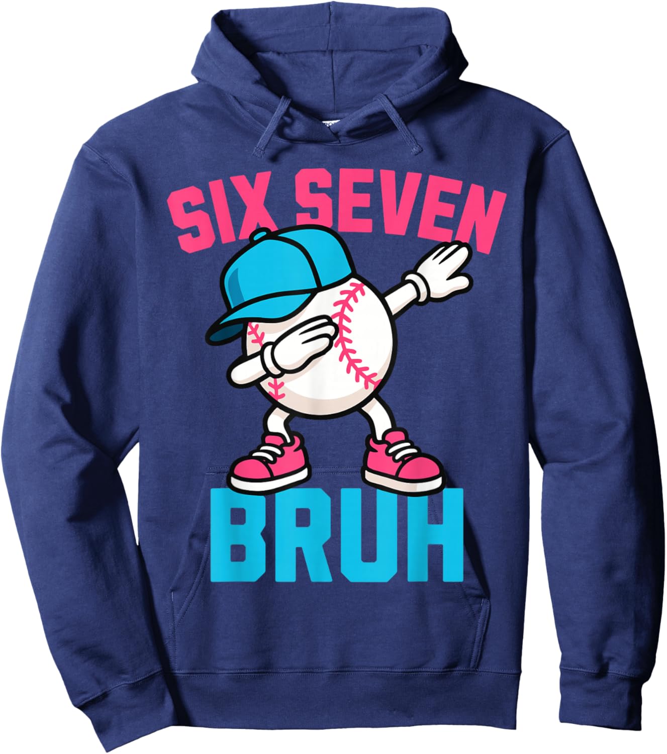 Six Seven Bruh Hoodie - Hoodie | Navy