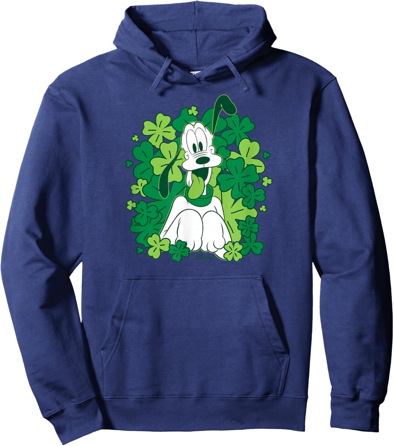 Disney Pluto St Patricks Day Lucky Clover Hoodie - Hoodie | Navy