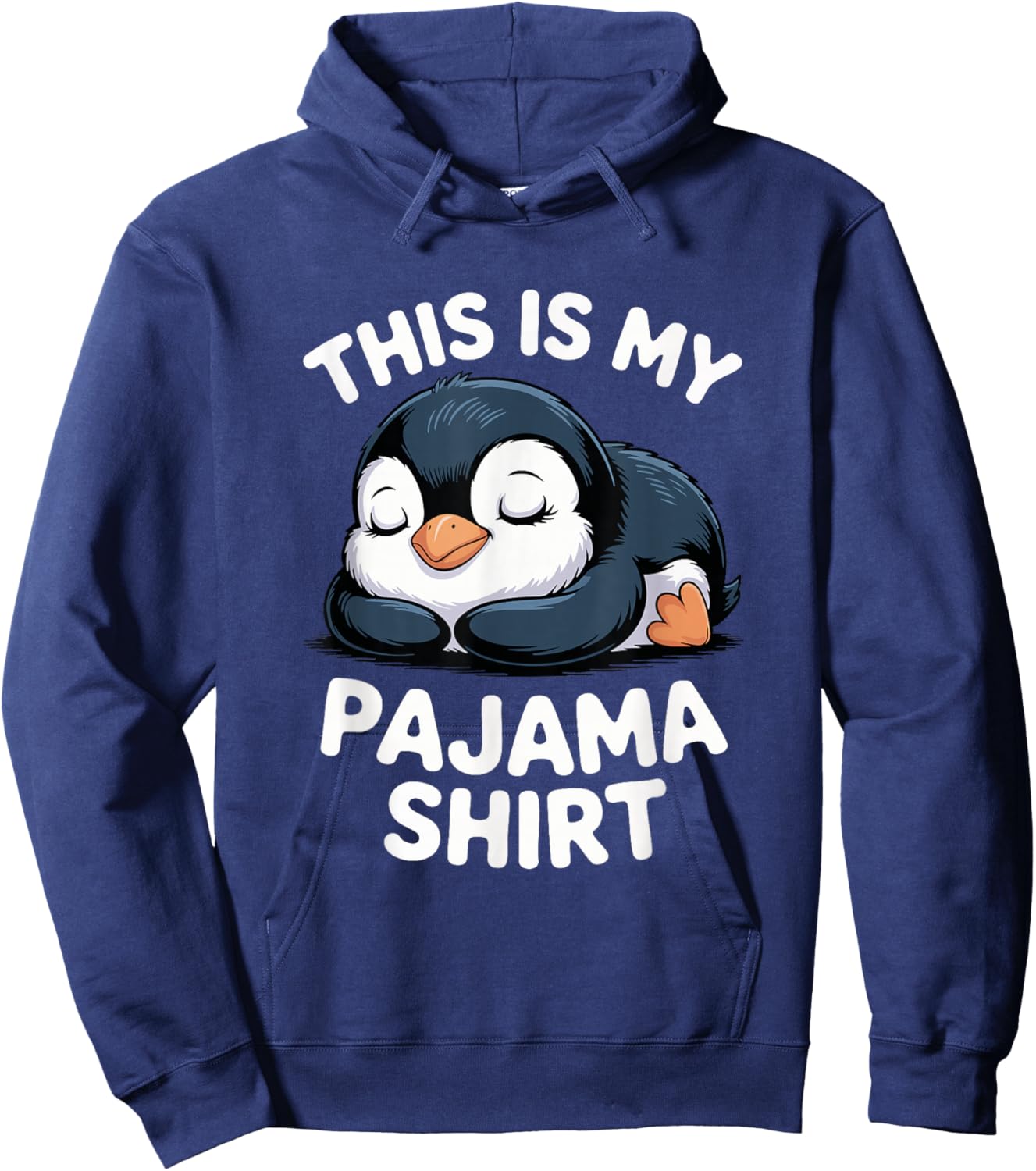 This is My Pajama Sleeping Penguin Hoodie - Hoodie | Navy