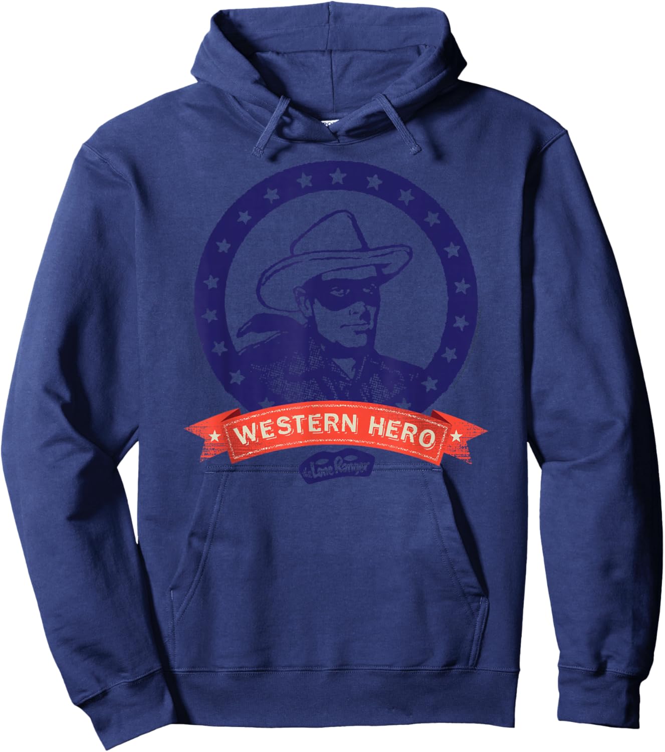 The Lone Ranger Western Hero Frame Hoodie - Hoodie | Navy
