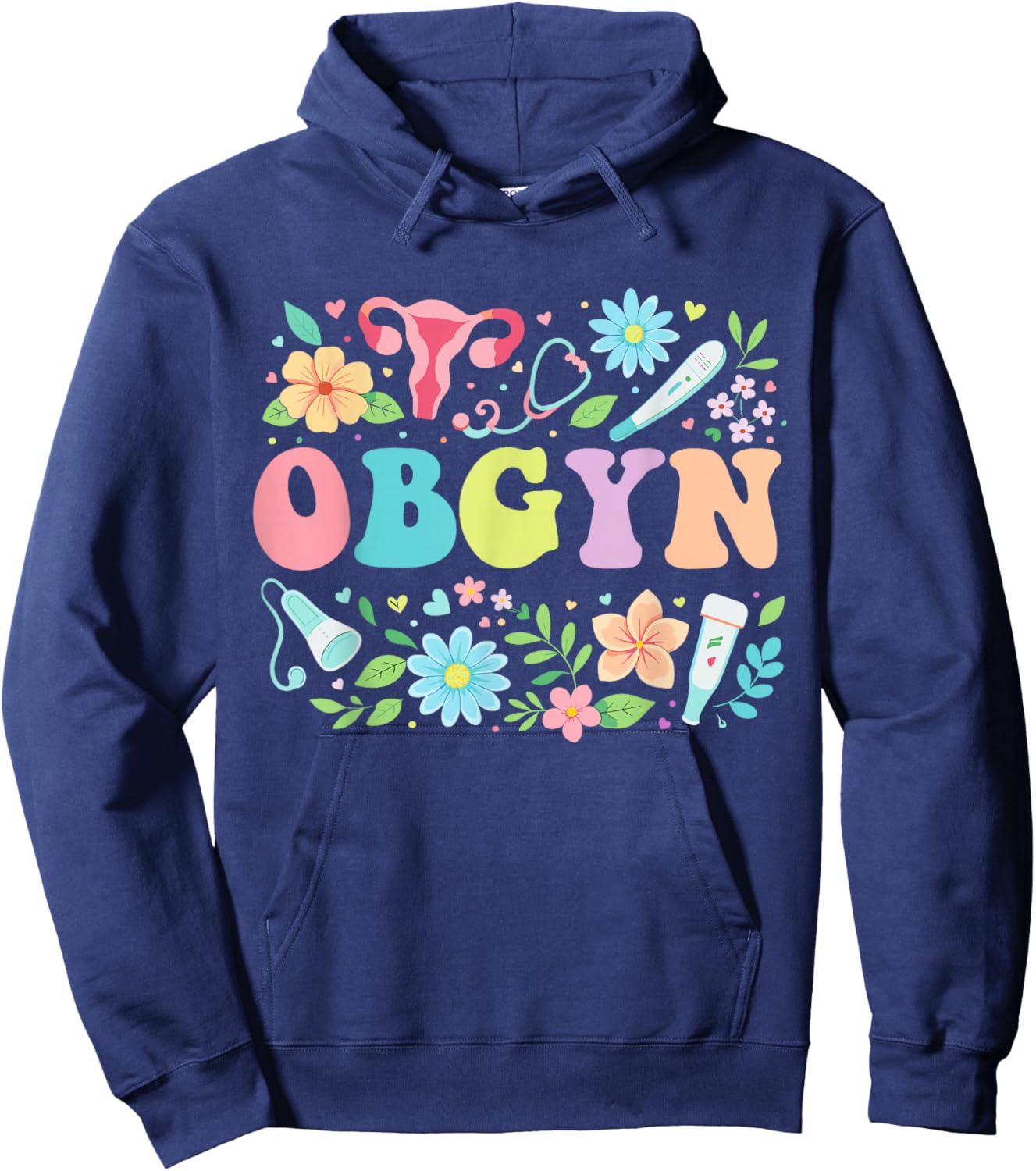 OBGYN Obstetrics Doctor Nurse Cute Hoodie - Hoodie | Navy