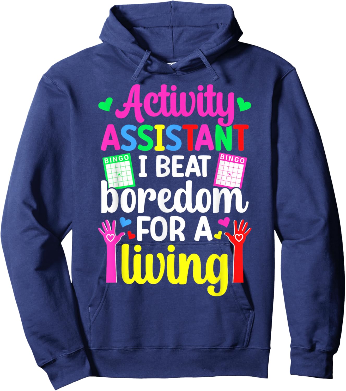 Activity Assistant Funny Activities Assistant Hoodie - Hoodie | Navy
