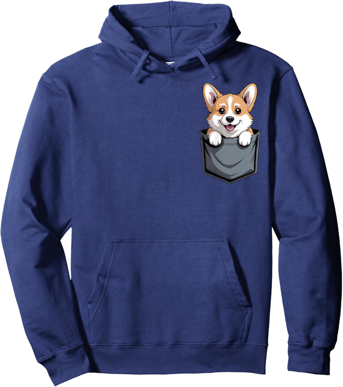 Funny Corgi Design Women Welsh Corgi Dog Lover Hoodie - Hoodie | Navy