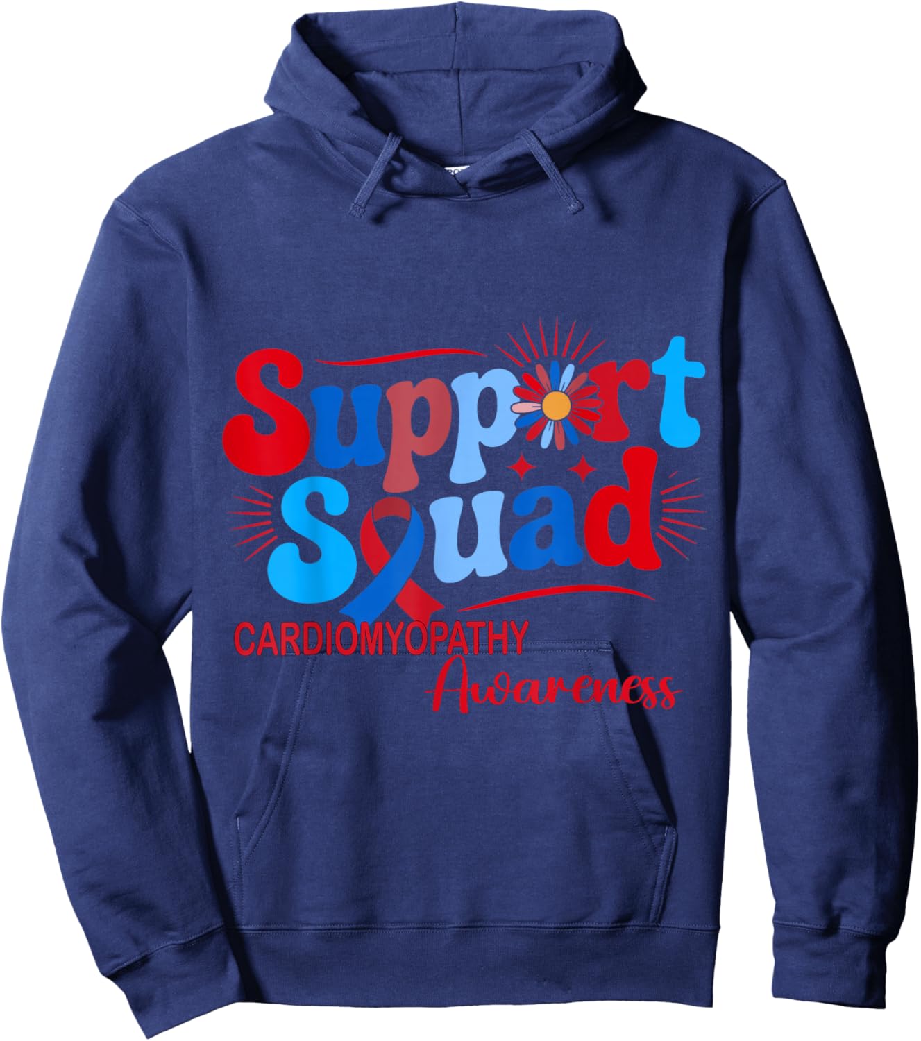 Cardiomyopathy Support Squad Awareness Hoodie - Hoodie | Navy