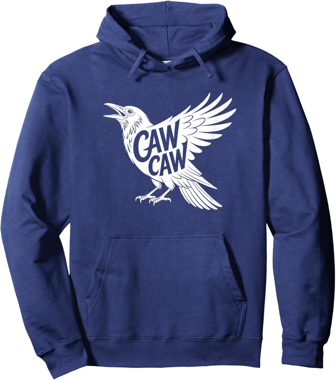 Funny Caw Caw Crow Raven Bird Lover Hoodie - Hoodie | Navy