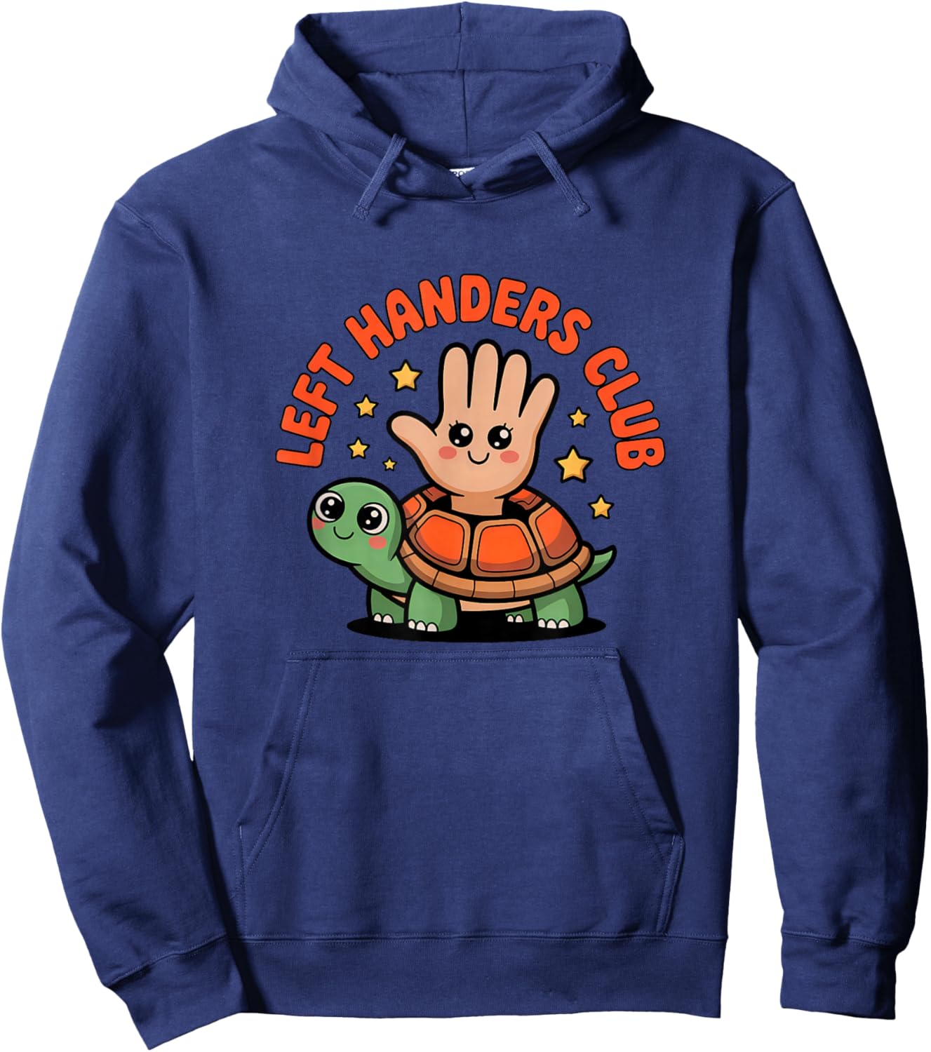 Left Hand Lefty Left Handers Club Turtle Hoodie - Hoodie | Navy