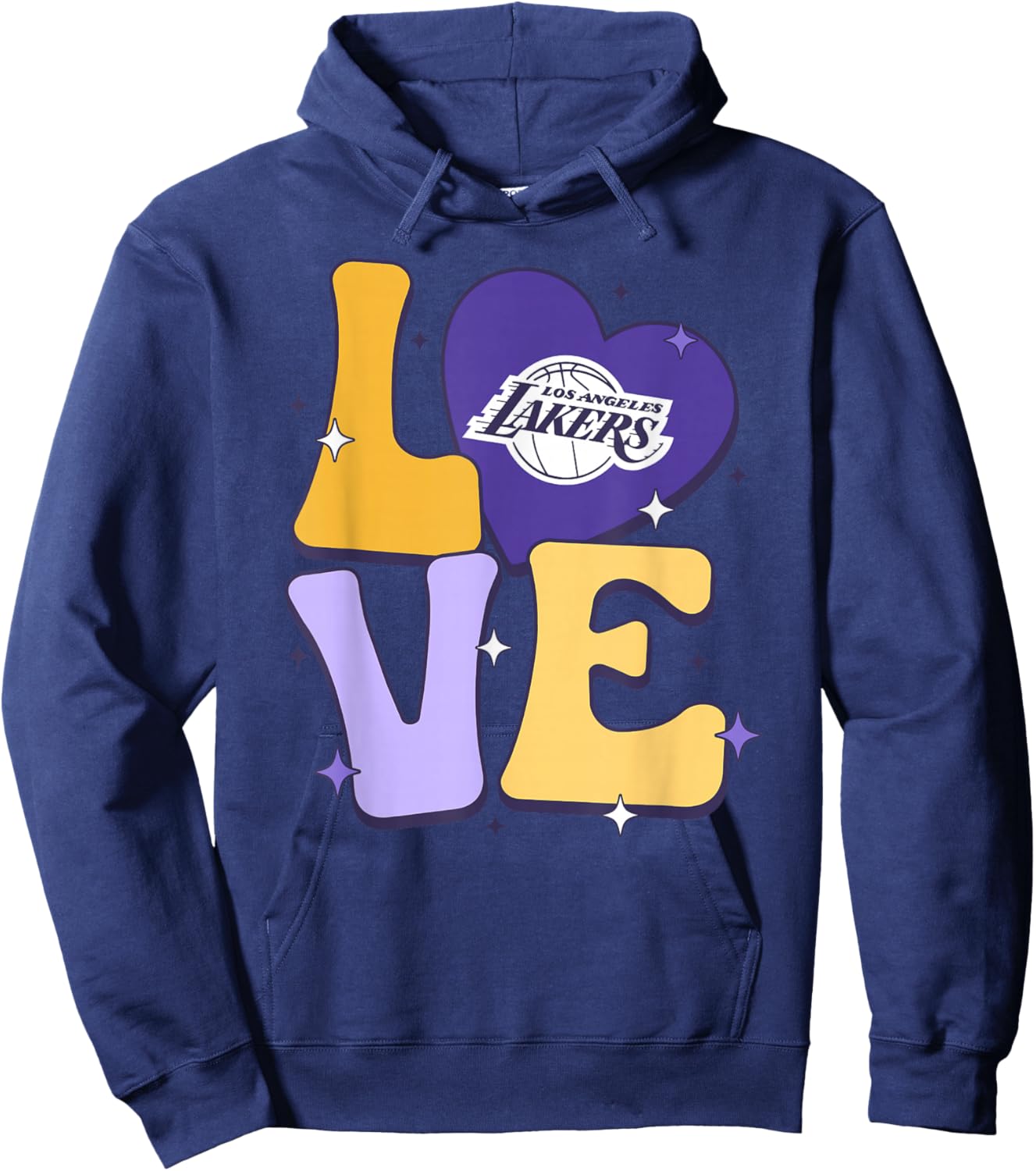 NBA Los Angeles Lakers Valentine's Day Love Hoodie - Hoodie | Navy