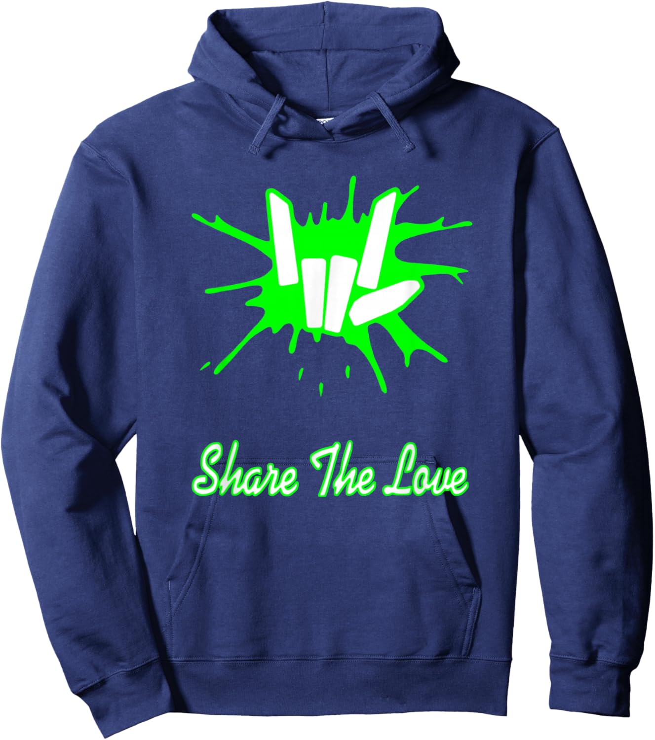 Sharer Share The Love Merch Kids Birthday Gifts Hoodie - Hoodie | Navy