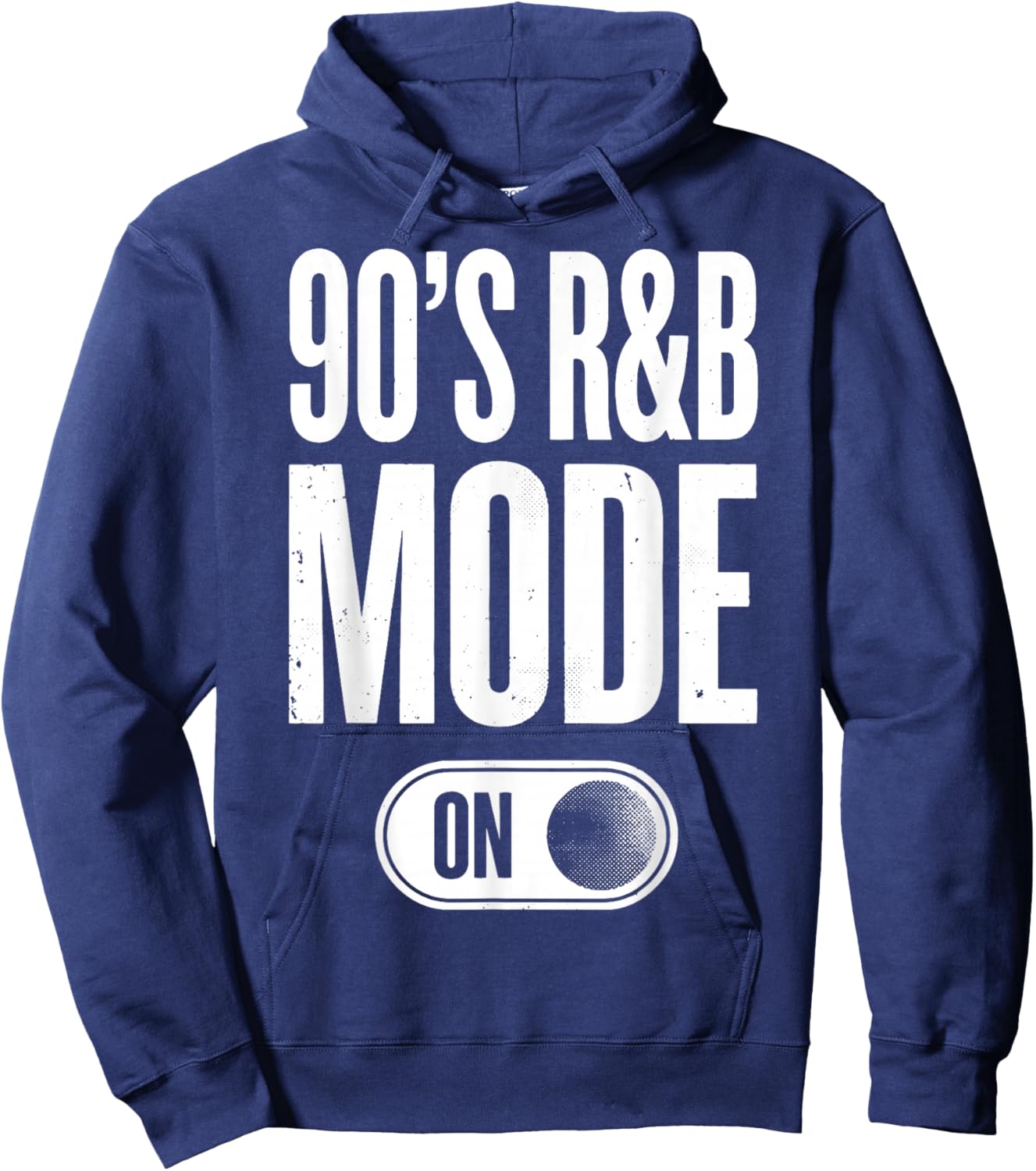 90's R&B Mode On Hoodie - Hoodie | Navy