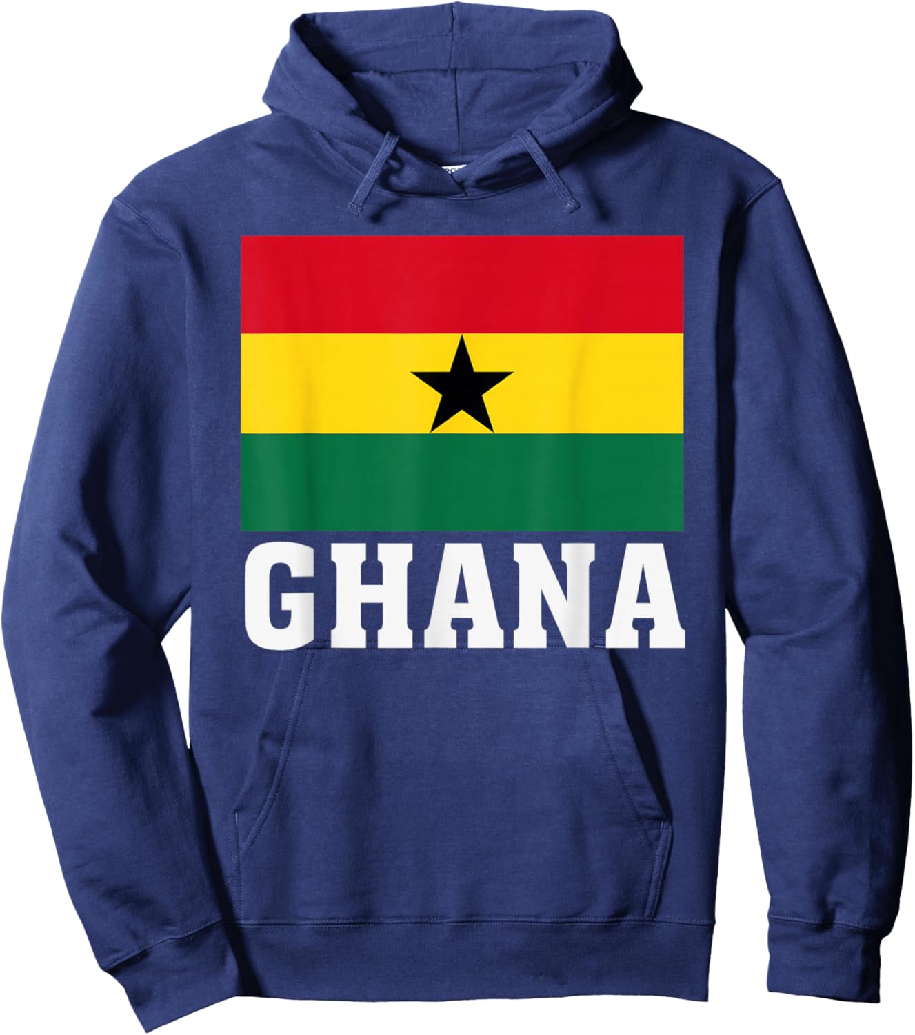 Ghana Flag Patriotic National Roots Souvenir Hoodie - Hoodie | Navy