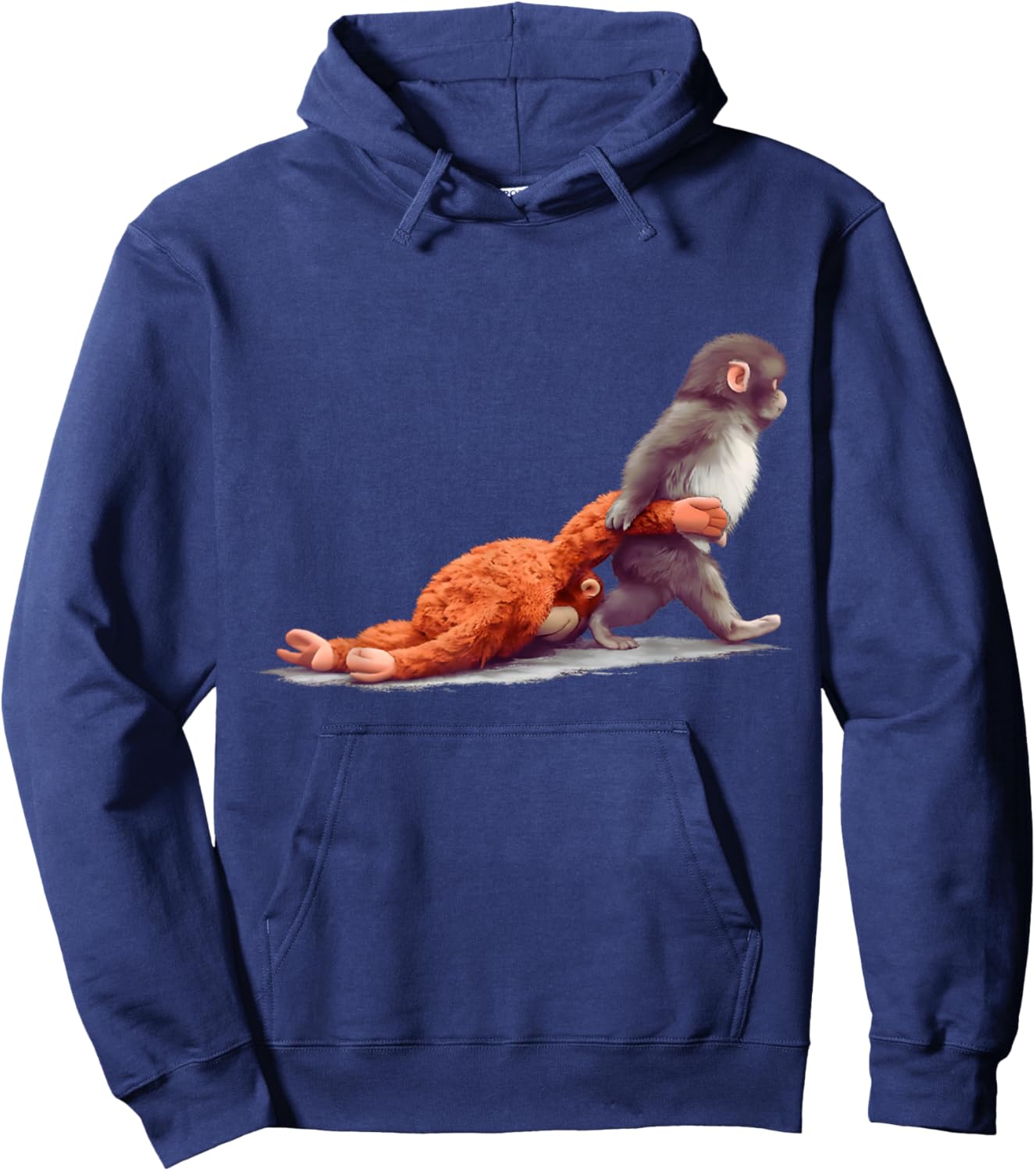 Monkey Punch Baby Graphic Little Punch Big Love Hoodie - Hoodie | Navy