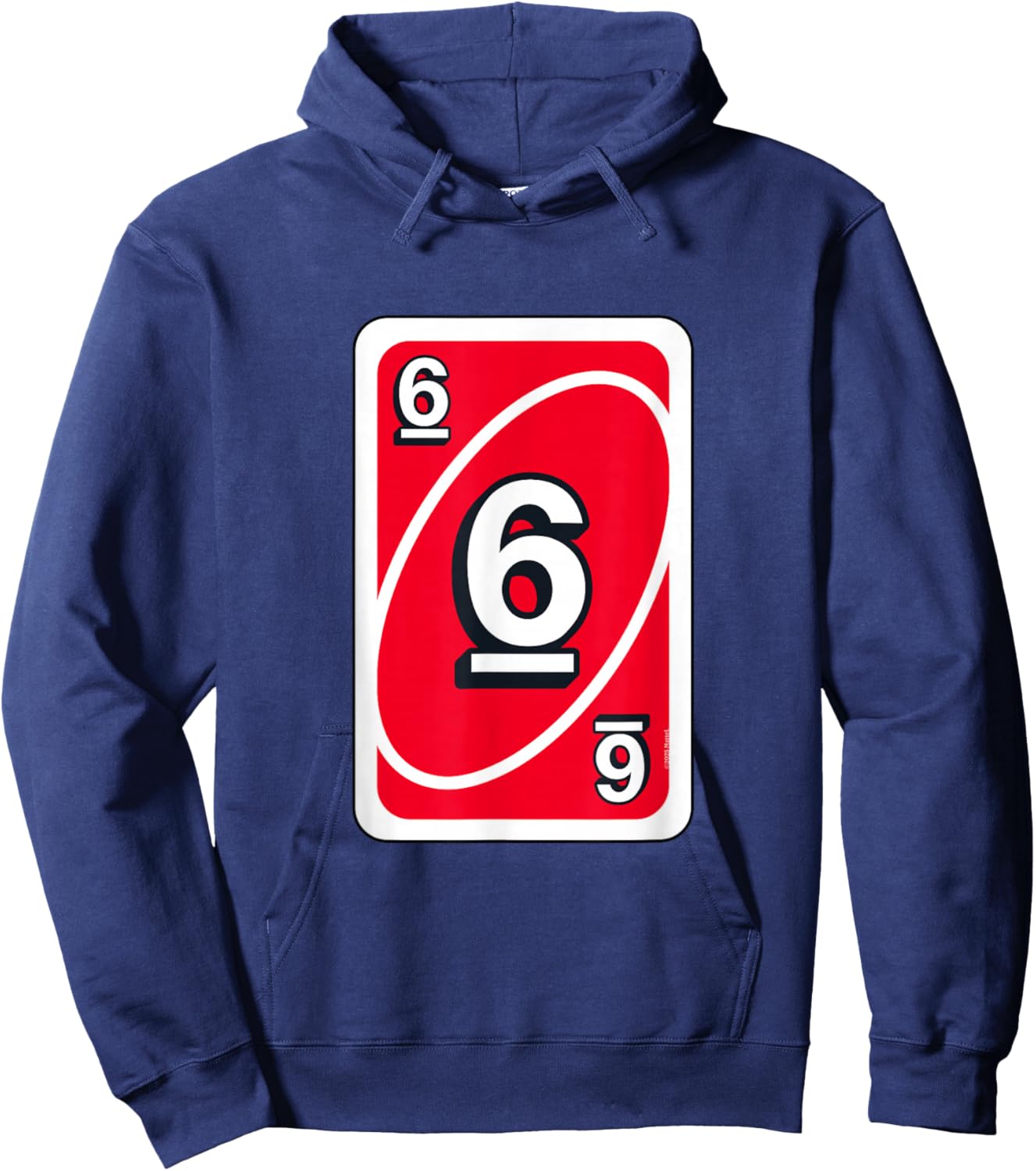 UNO Halloween Red 6" Card Hoodie - Hoodie | Navy