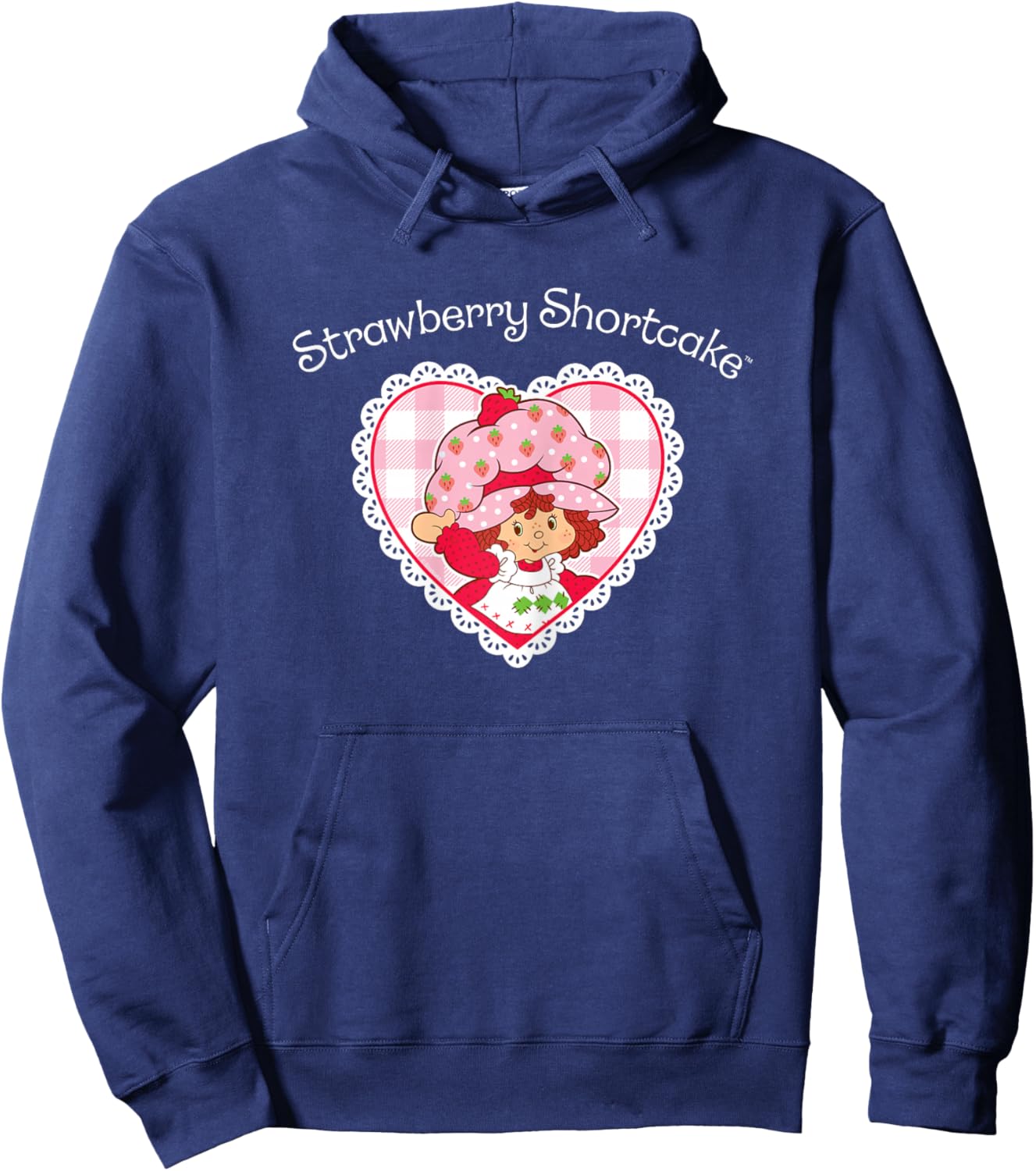 Strawberry Shortcake - Coquette Heart Hoodie - Hoodie | Navy