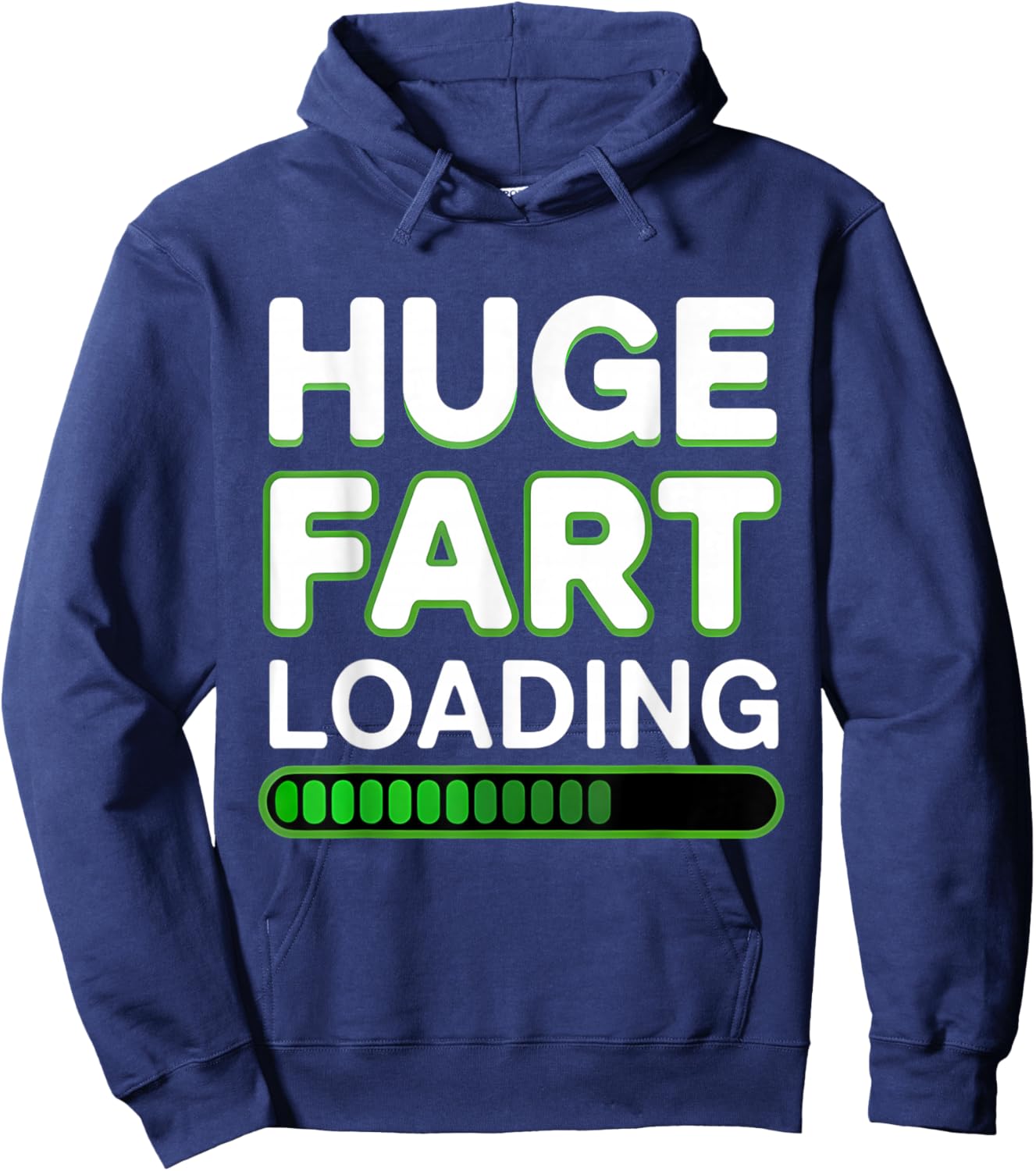 Huge Fart Loading Joke Humor Funny Farting Hoodie - Hoodie | Navy