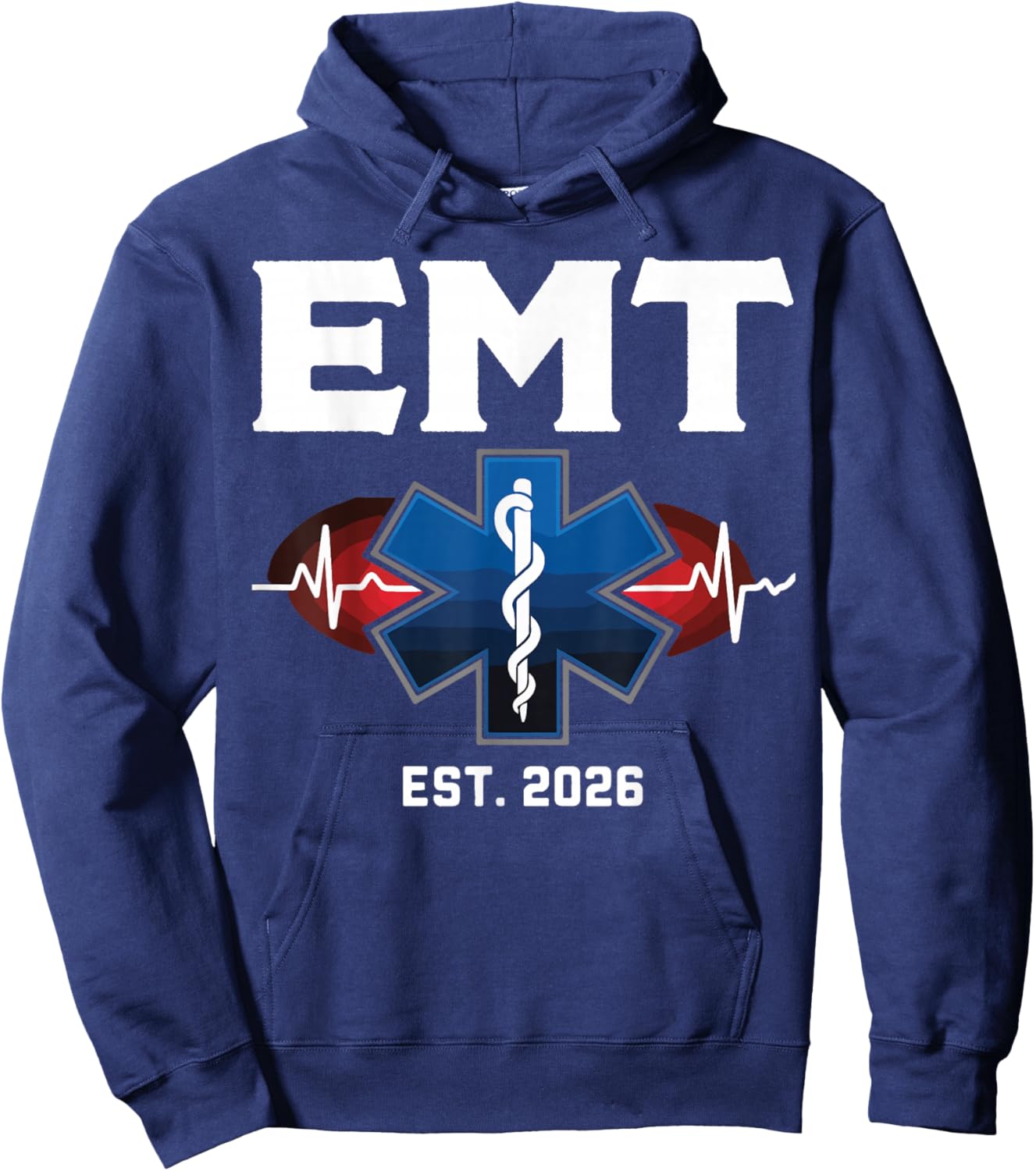 EMT Student Graduation 2026 EMT Est. 2026 Hoodie - Hoodie | Navy