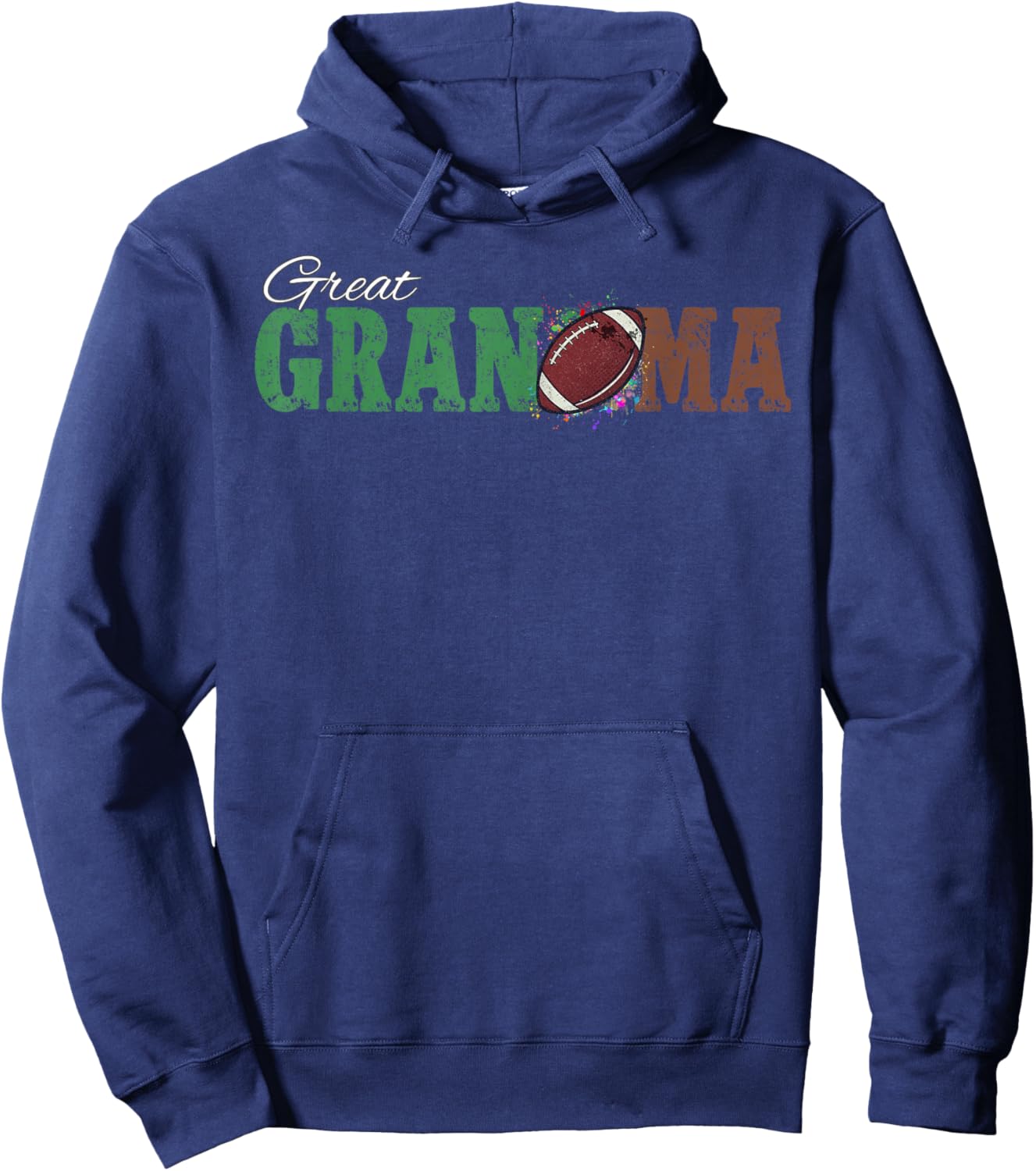 Football Grandma 1st Birthday Hoodie - Hoodie | Navy