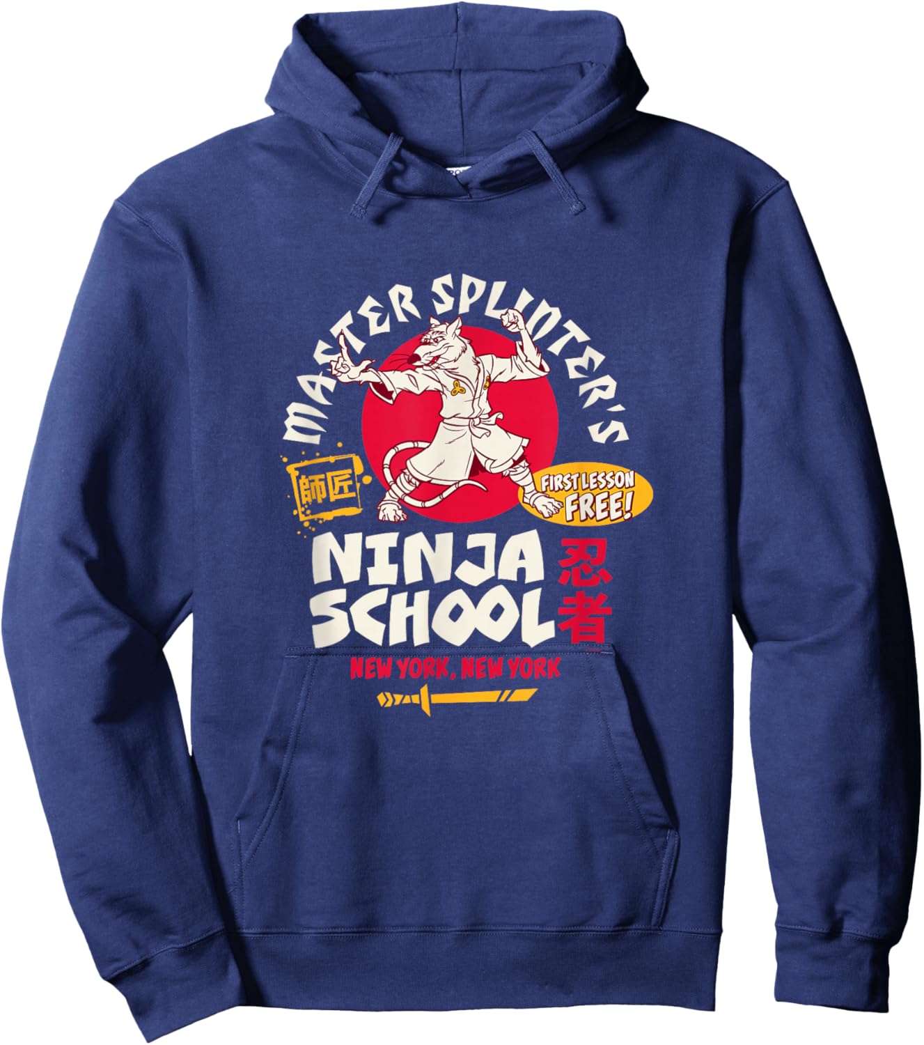 TMNT - Master Splinter's Ninja School Hoodie - Hoodie | Navy