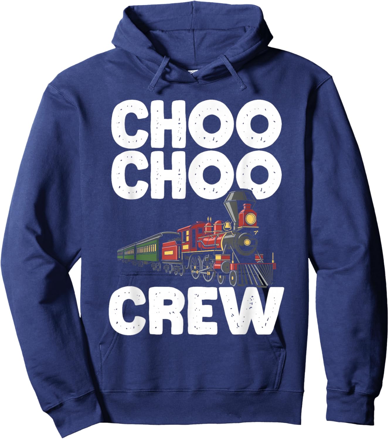 Choo Choo Crew Train Birthday Party Family Hoodie - Hoodie | Navy