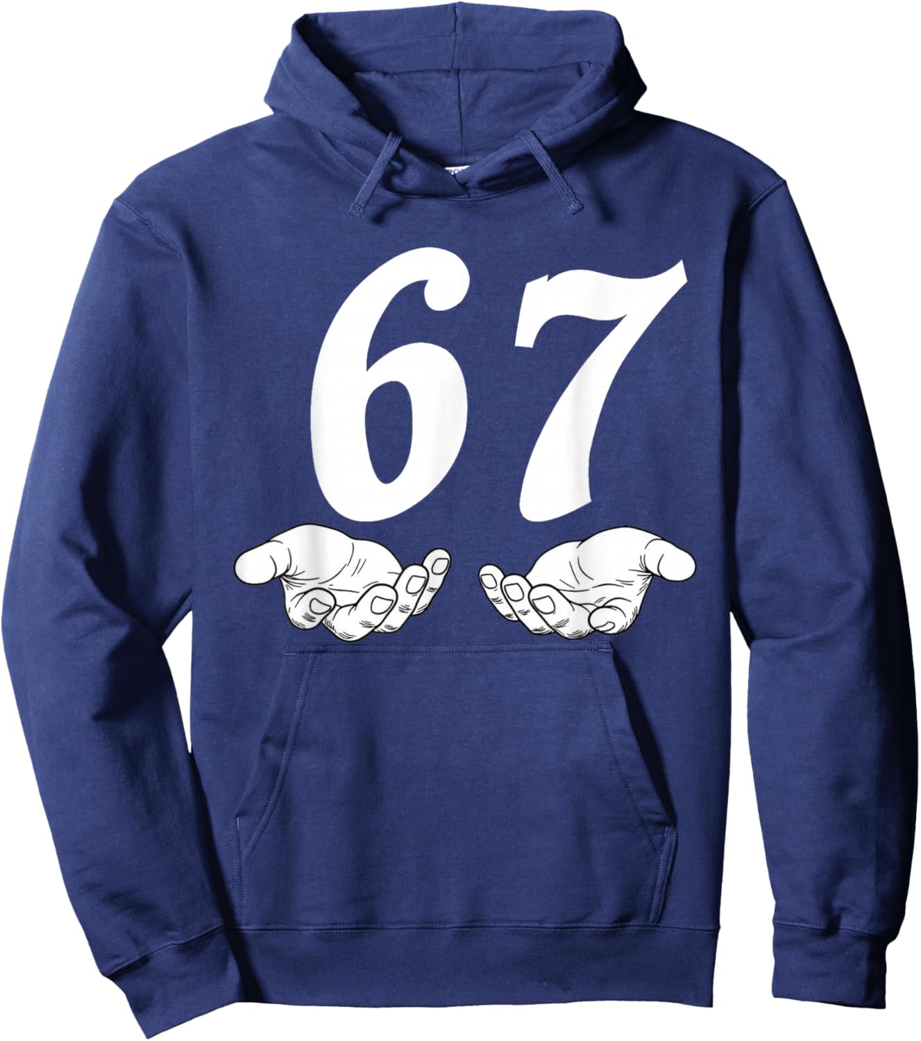 67 Six Seven Meme Hoodie - Hoodie | Navy