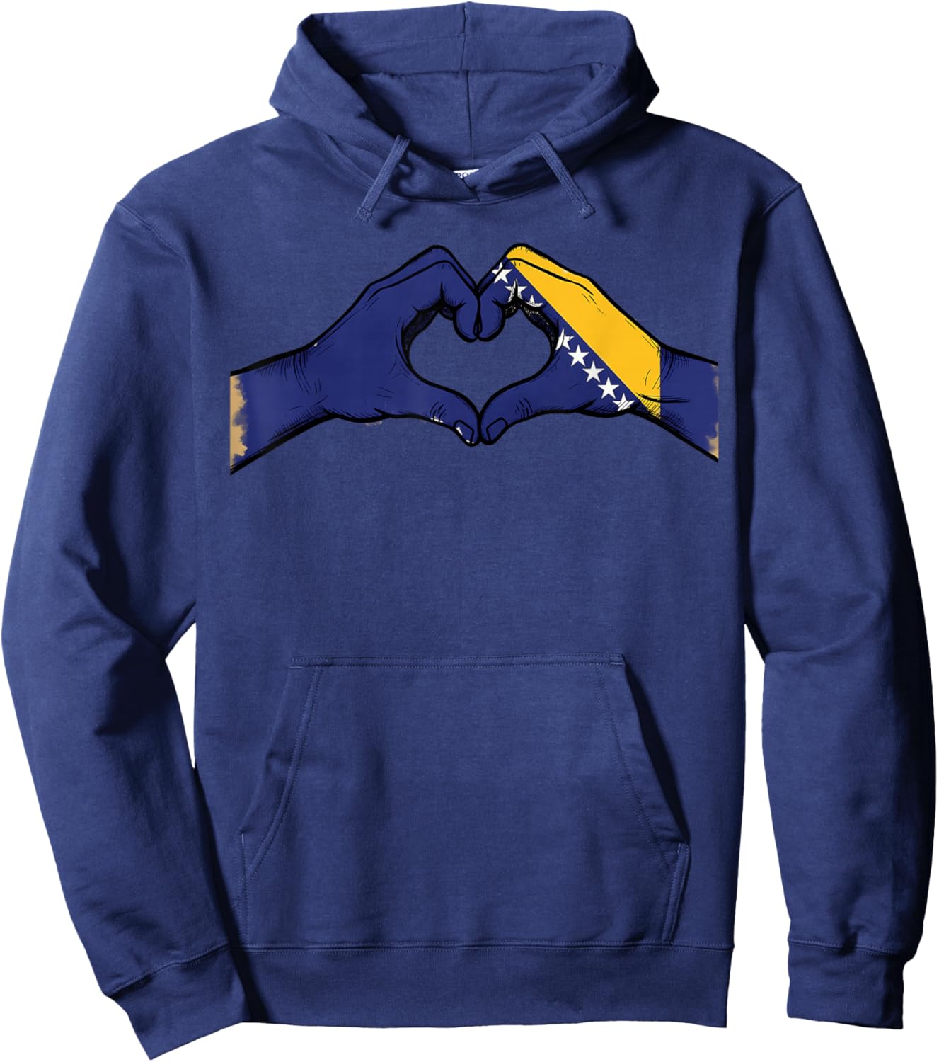 Bosnia and Herzegovina Flag Bosnian Roots Hoodie - Hoodie | Navy