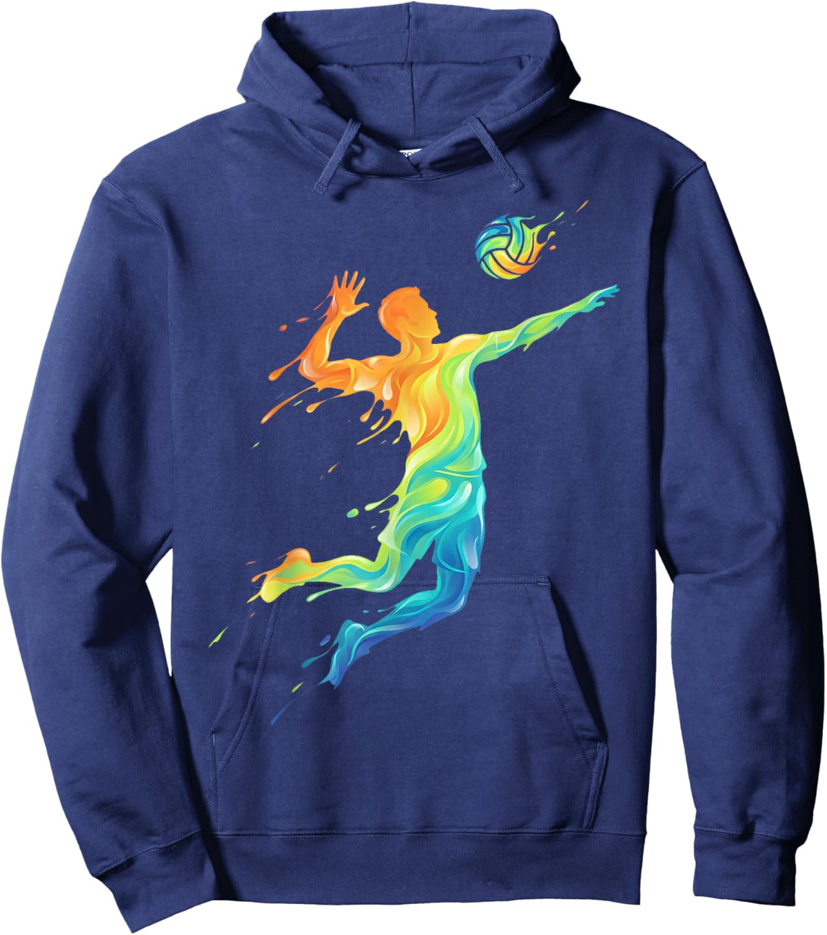 Cool Volleyball Player Men Kids Boys Hoodie - Hoodie | Navy