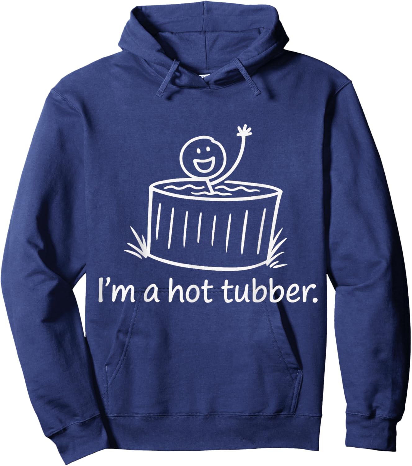 Hot Tubber Funny Hot Tub Humor Soaking Design Hoodie - Hoodie | Navy