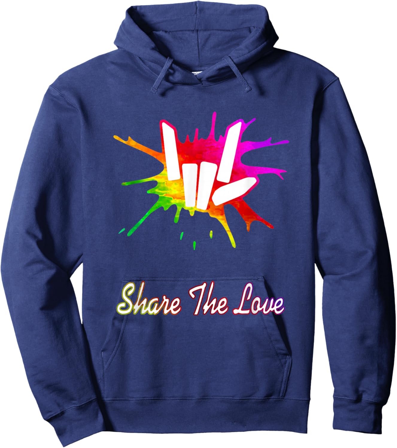 Sharer Share The Love Merch Kids Birthday Gifts Hoodie - Hoodie | Navy