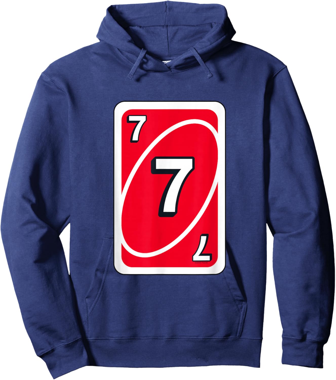 UNO Halloween Red 7" Card Hoodie - Hoodie | Navy