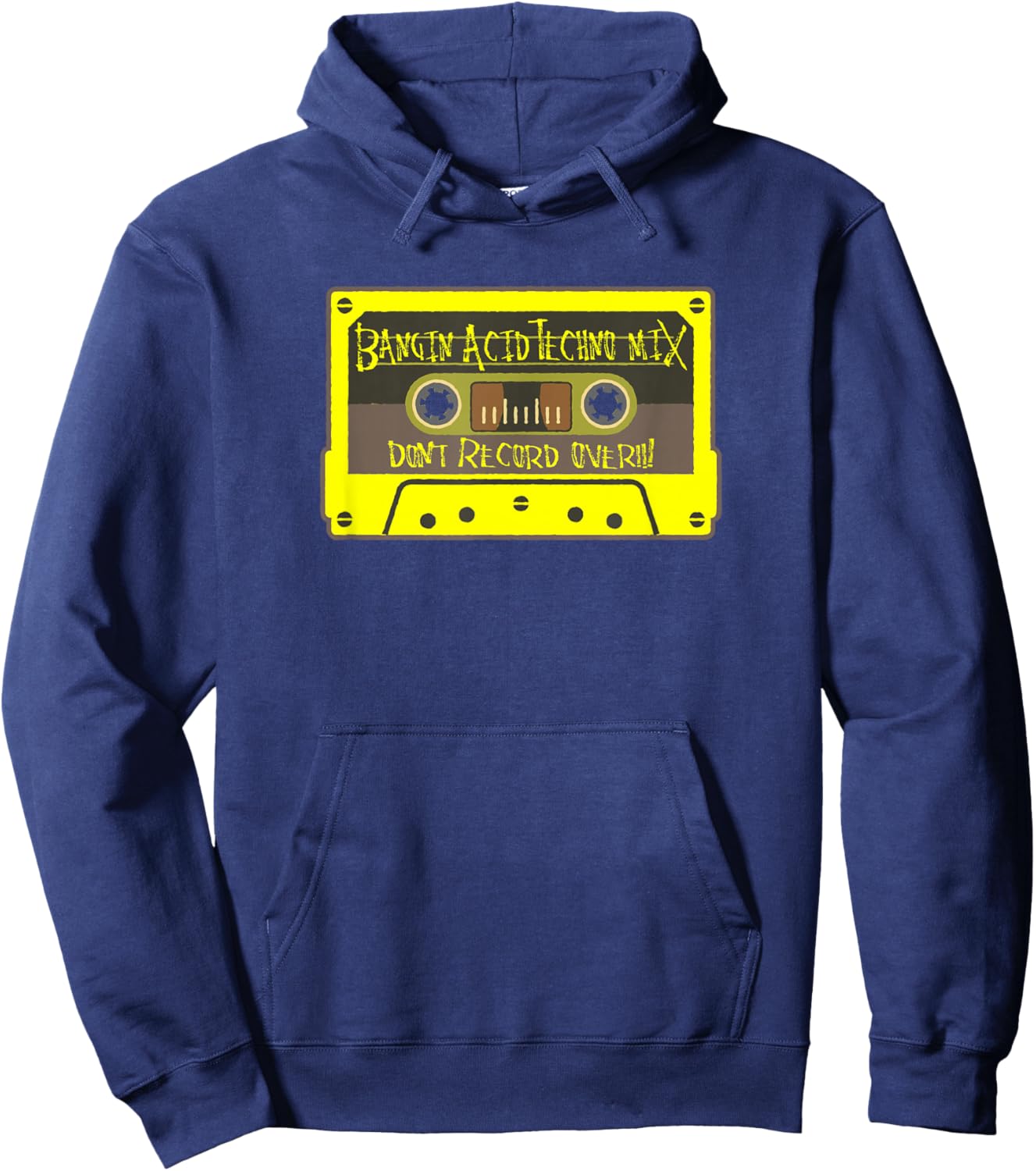 Acid Techno Energy | Underground Rave Vibes Hoodie - Hoodie | Navy