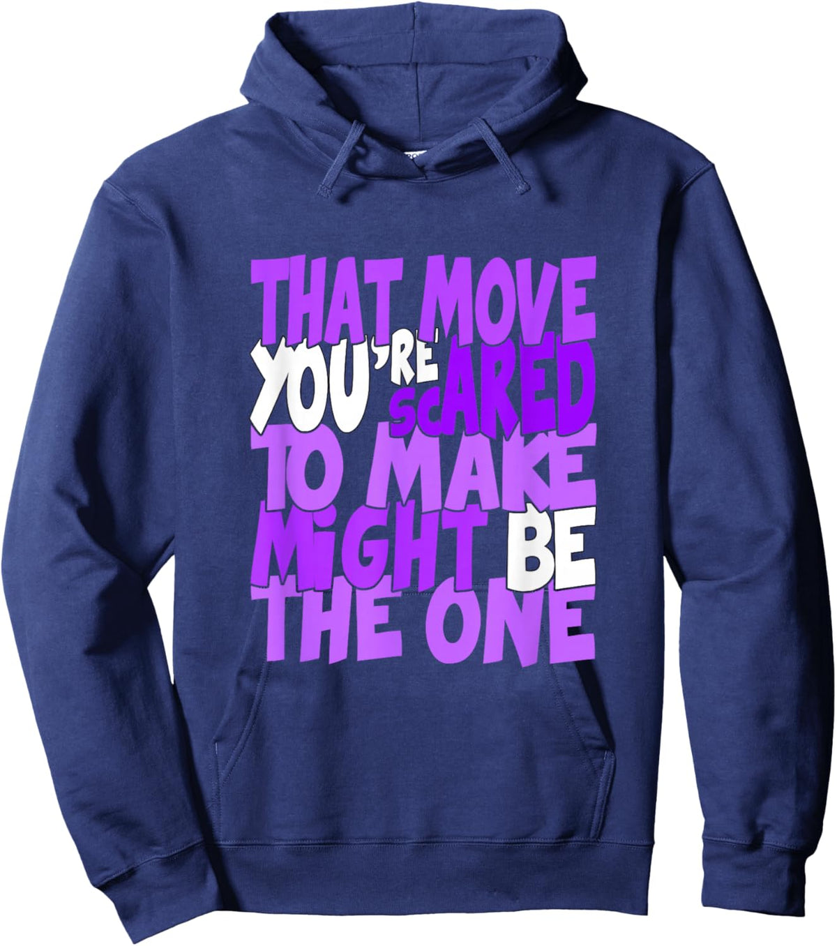 Purple Color Might Be The One Purple Graphic Hoodie - Hoodie | Navy