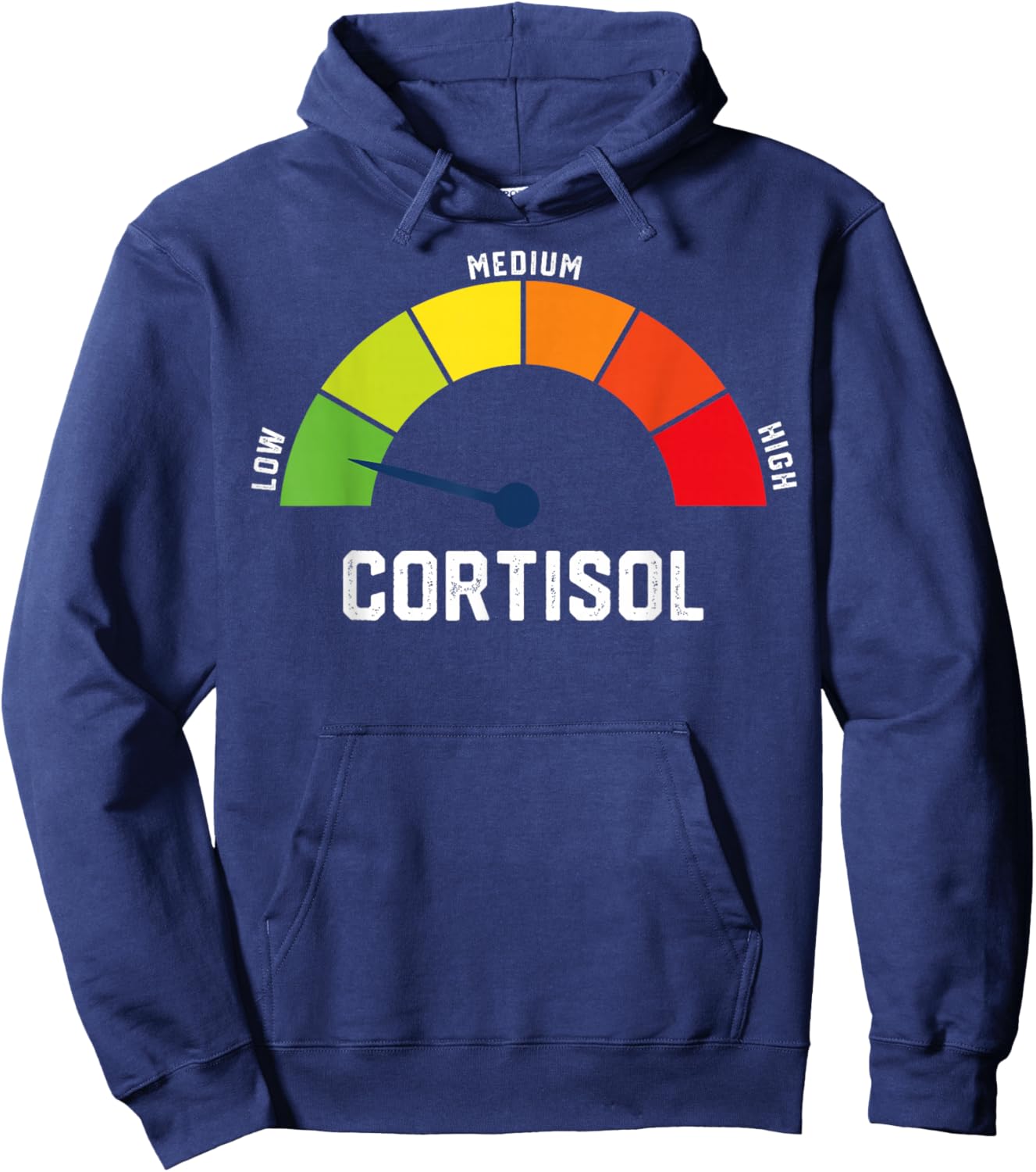 Low Cortisol Levels Meme Hoodie - Hoodie | Navy