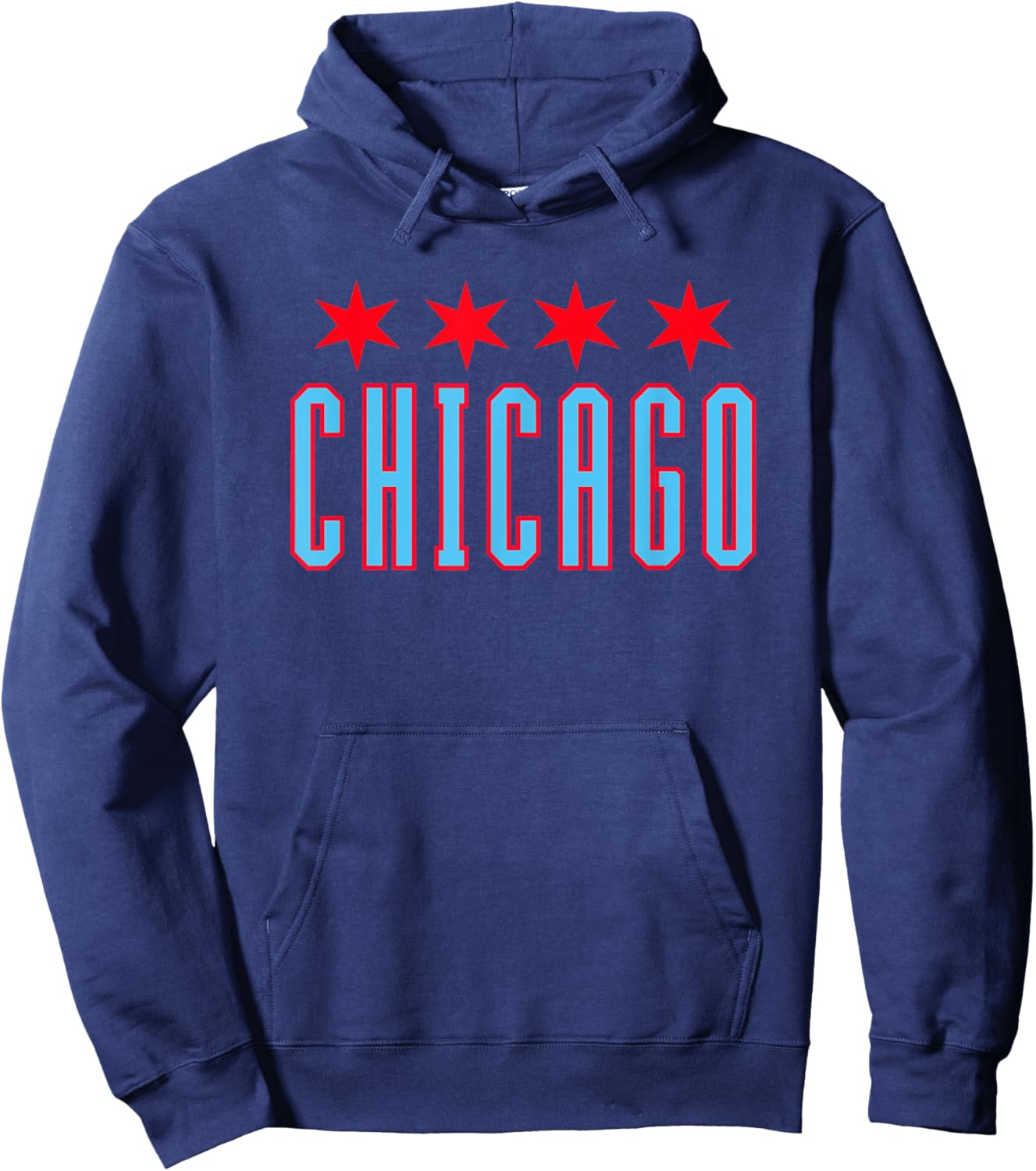 Chicago Red Stars Bold Urban Minimal City Pride Hoodie - Hoodie | Navy