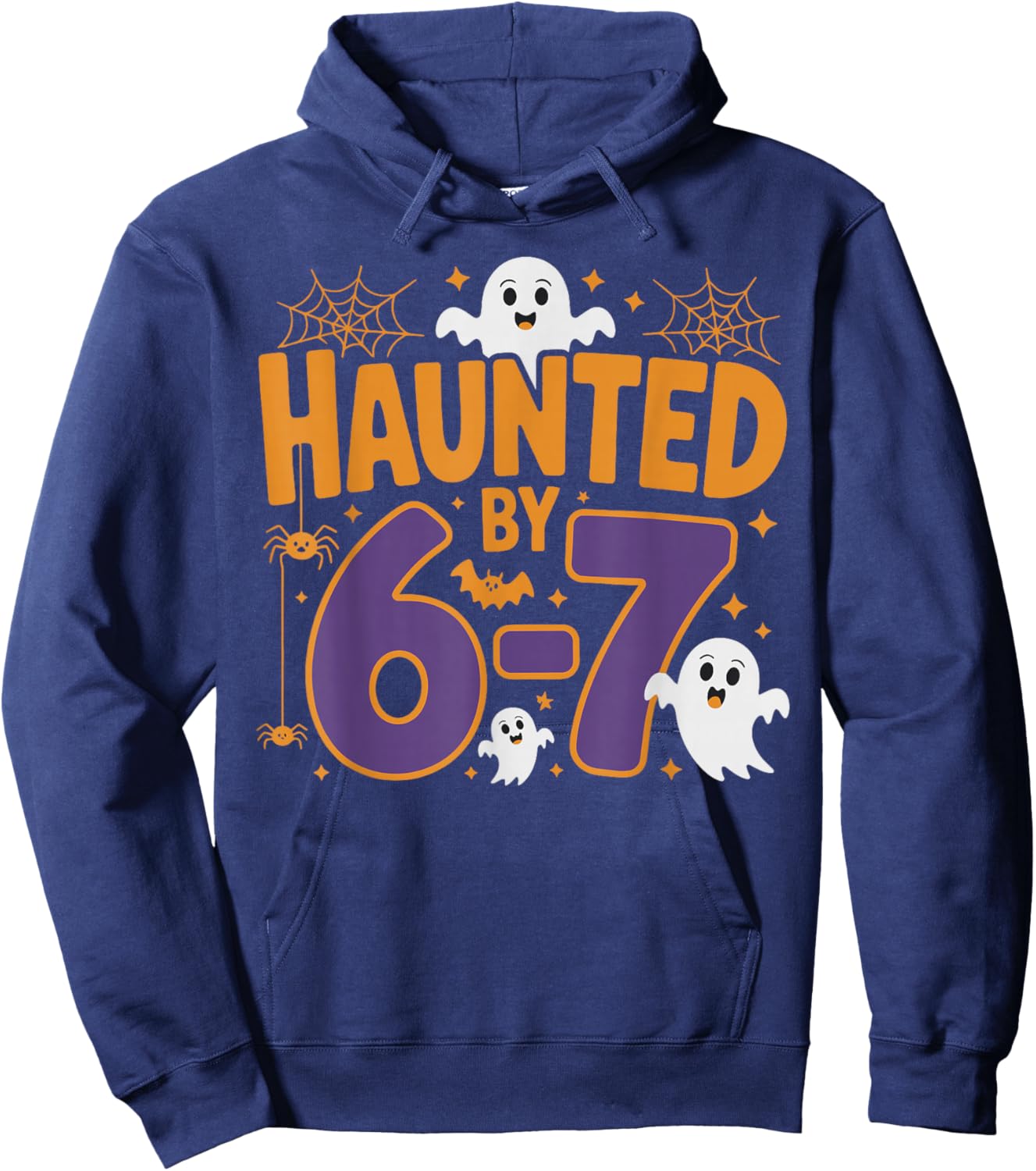 Haunted by 67 Funny Ghost Halloween Costume Hoodie - Hoodie | Navy