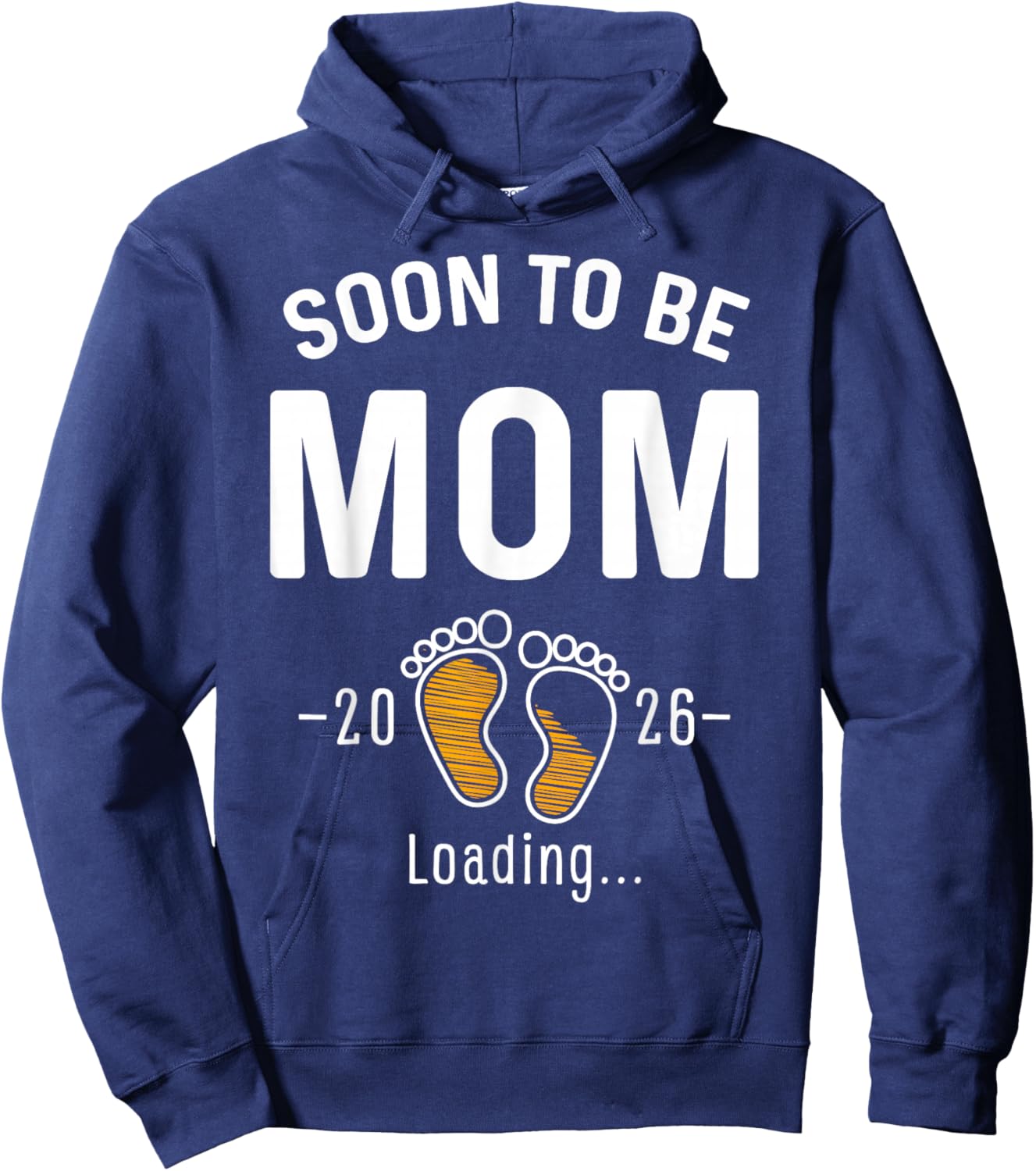 Soon to Be Mom Est 2026 Loading First Time Mama Hoodie - Hoodie | Navy